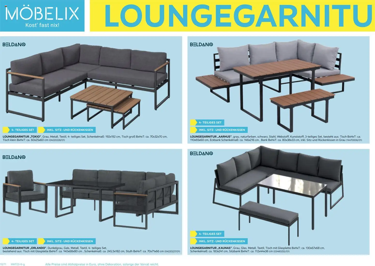 Möbelix Gartenmöbel gültig ab 16.03.2026 | Seite: 10 | Produkte: Tisch