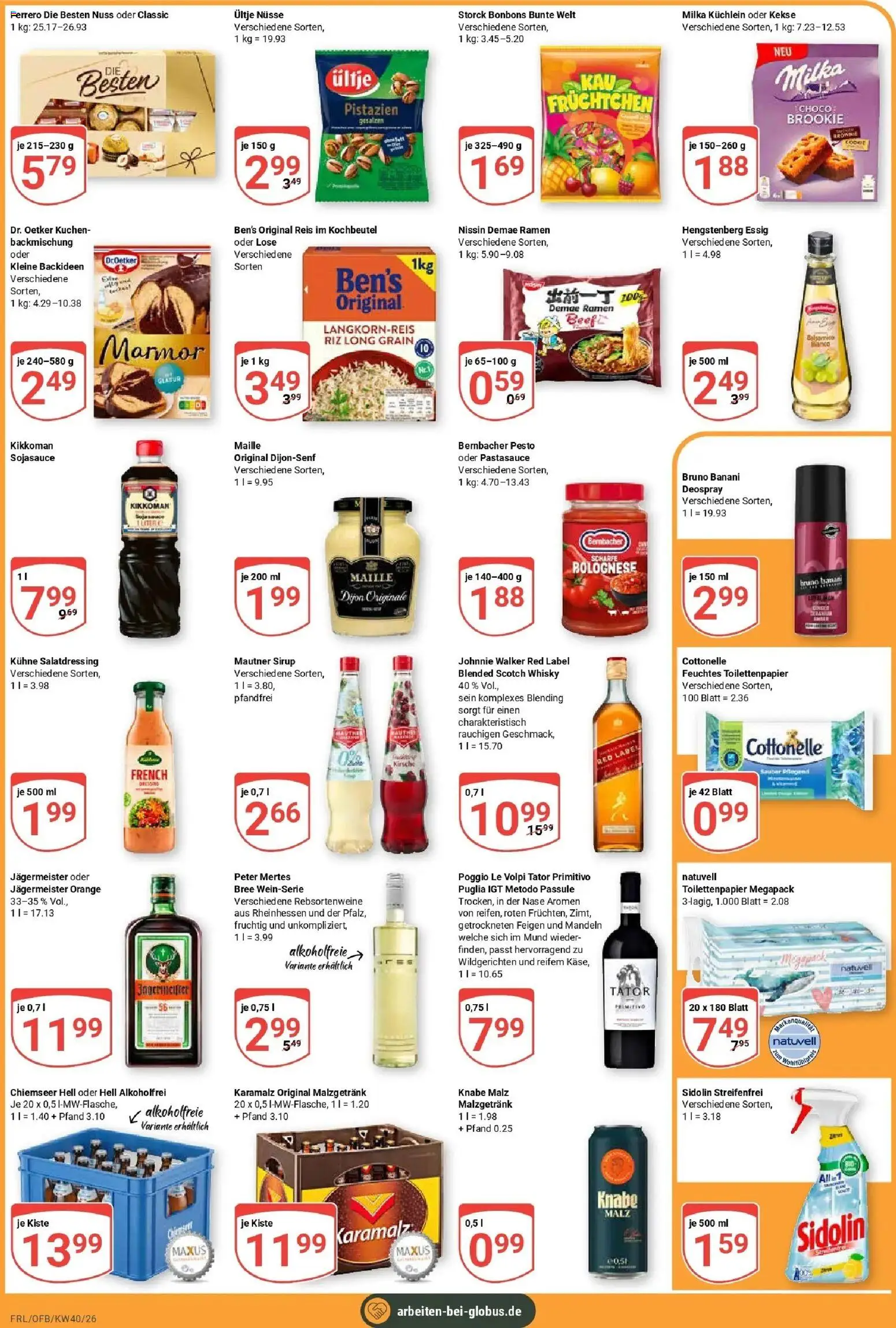Globus Prospekt Freilassing (ab 28.09.2026) » Angebote online | Seite: 4 | Produkte: Essig, Bree, Mandeln, Deospray