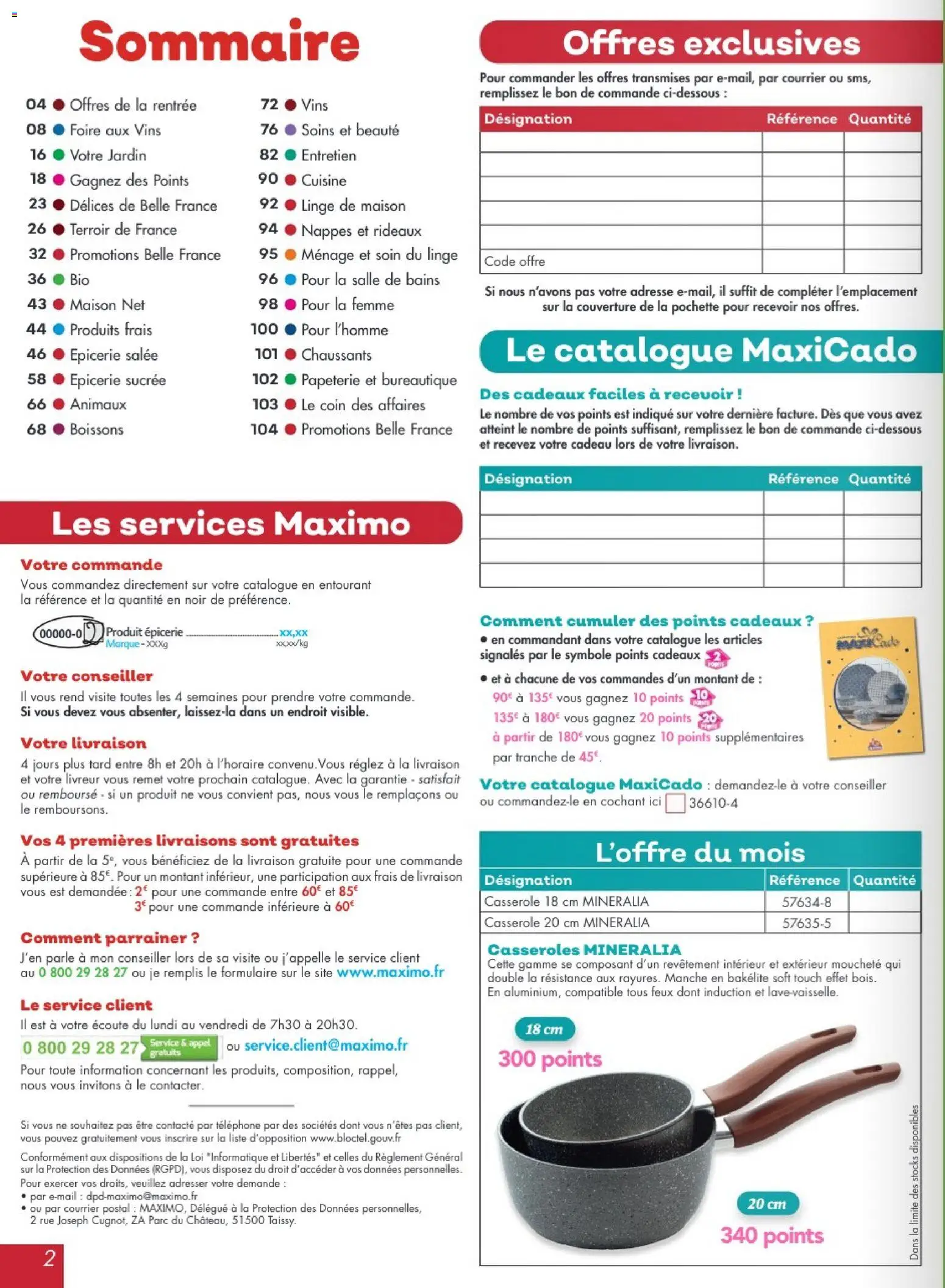 {H1} | Page: 2 | Produits: Boissons, Casserole, Couverture, Rideaux