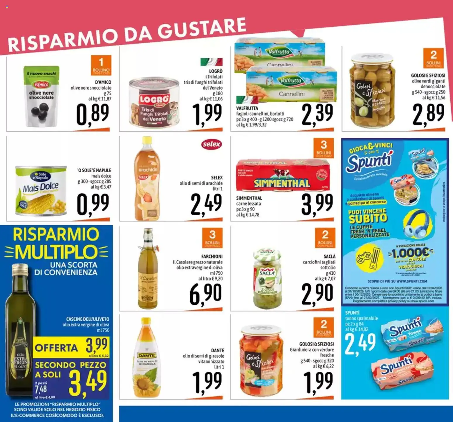 Volantino Emisfero del 11.06.2026 | Pagina: 2 | Prodotti: Verdure, Olive, Funghi, Olio extra vergine