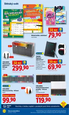 Náhled letáku Lidl leták od 07.09.2026 | Strana: 38 | Produkty: Pastelky, Ananas, Notebook, Knížka