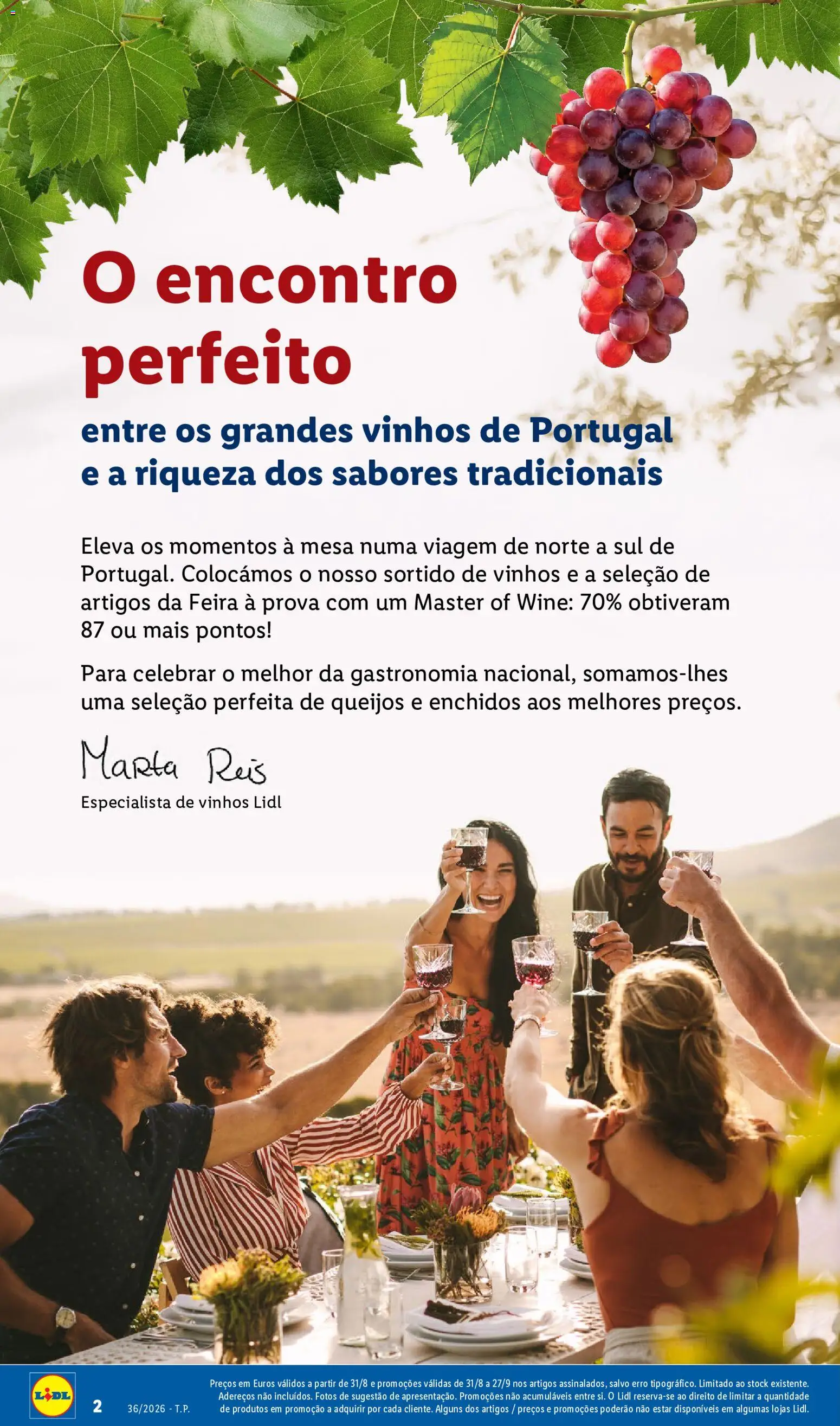 Lidl Folheto Especial │ válido de 31/08/2026 | Página: 2 | Produtos: Vinho do Porto, Mesa, Vinho, Vinho tinto