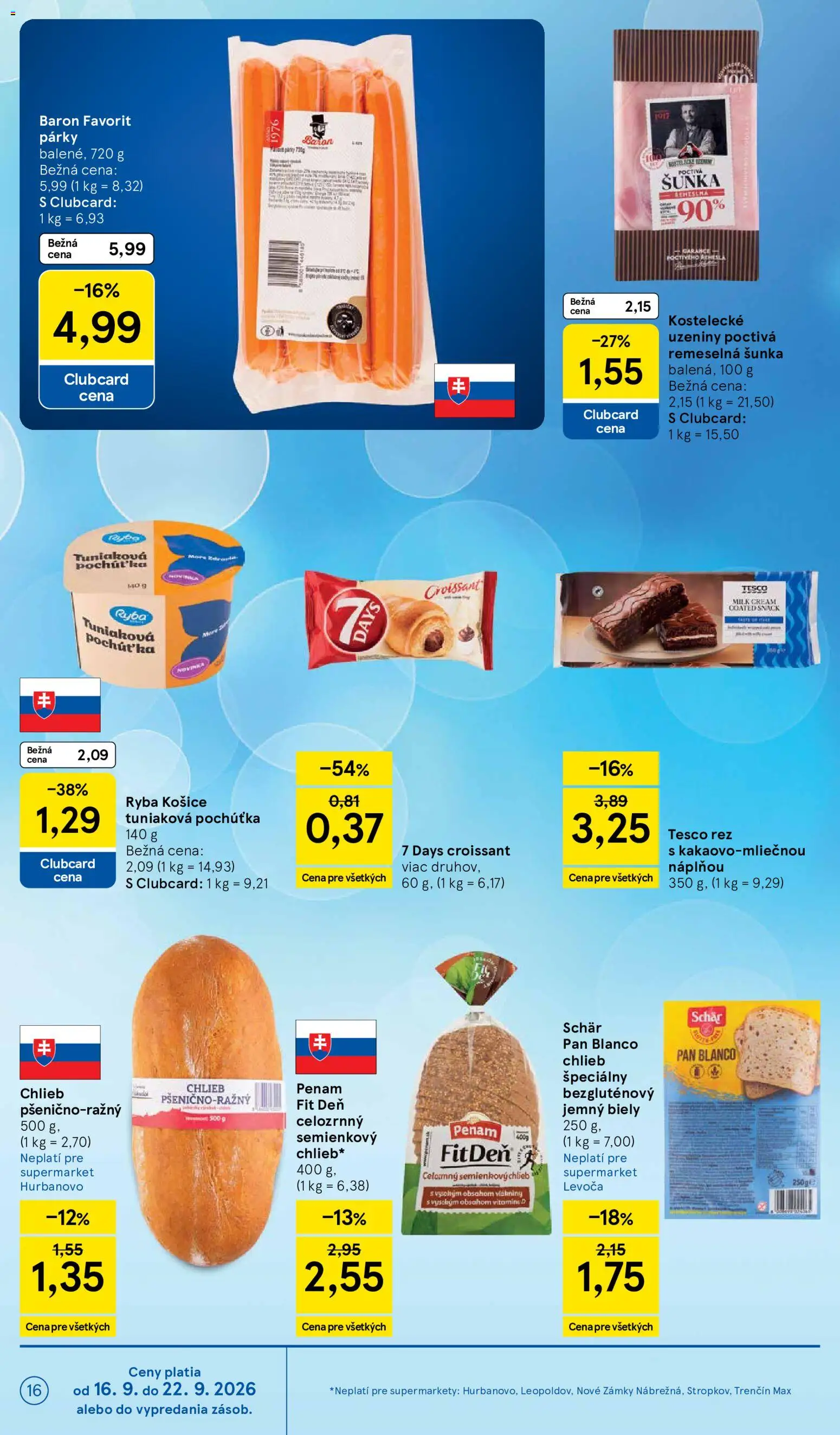 Nové Tesco akcie – leták je platný od 16.09.2026 | Strana: 16