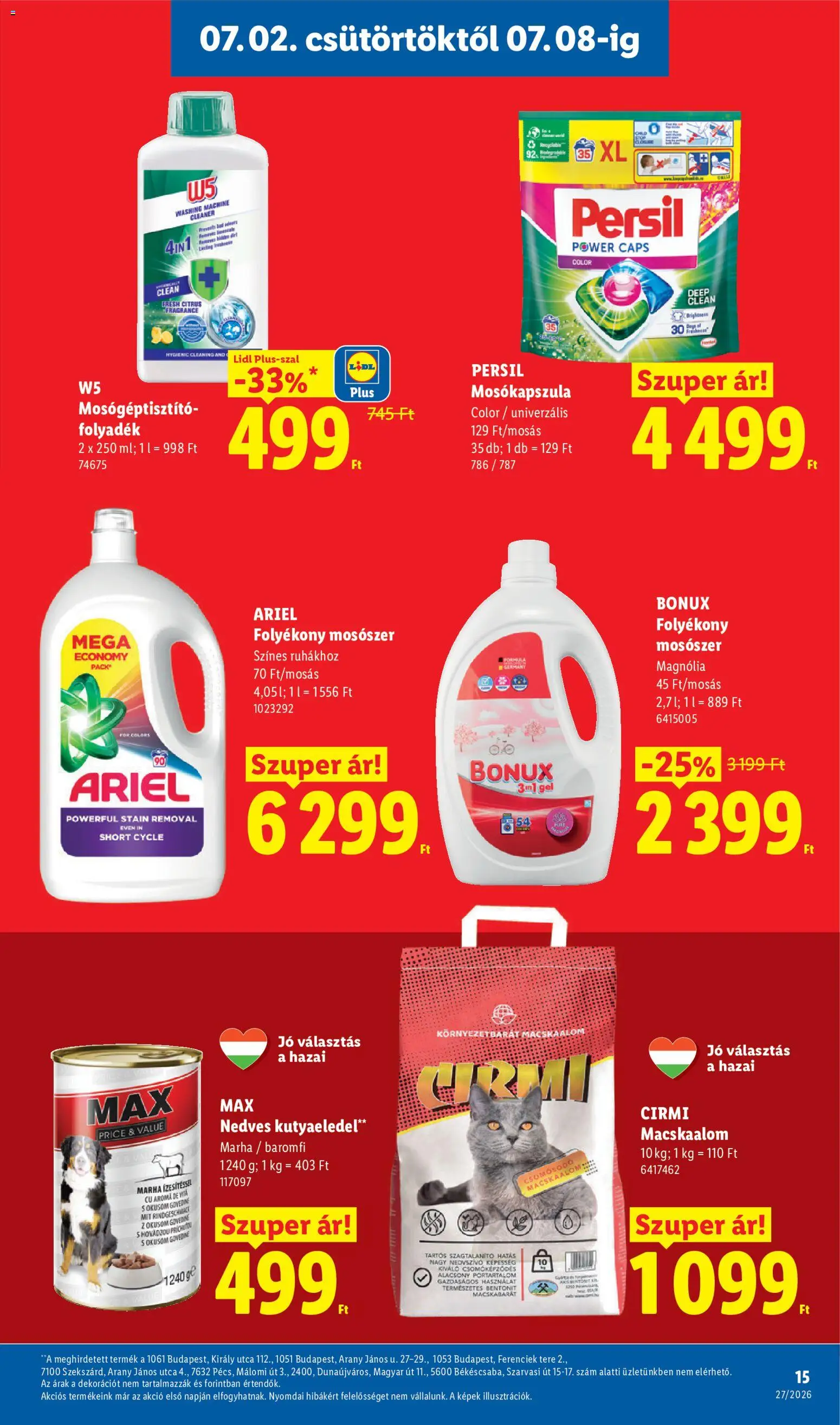 Lidl akciós ujság - amely érvényes a következő dátumtól: 2026.07.02. | Oldal: 15