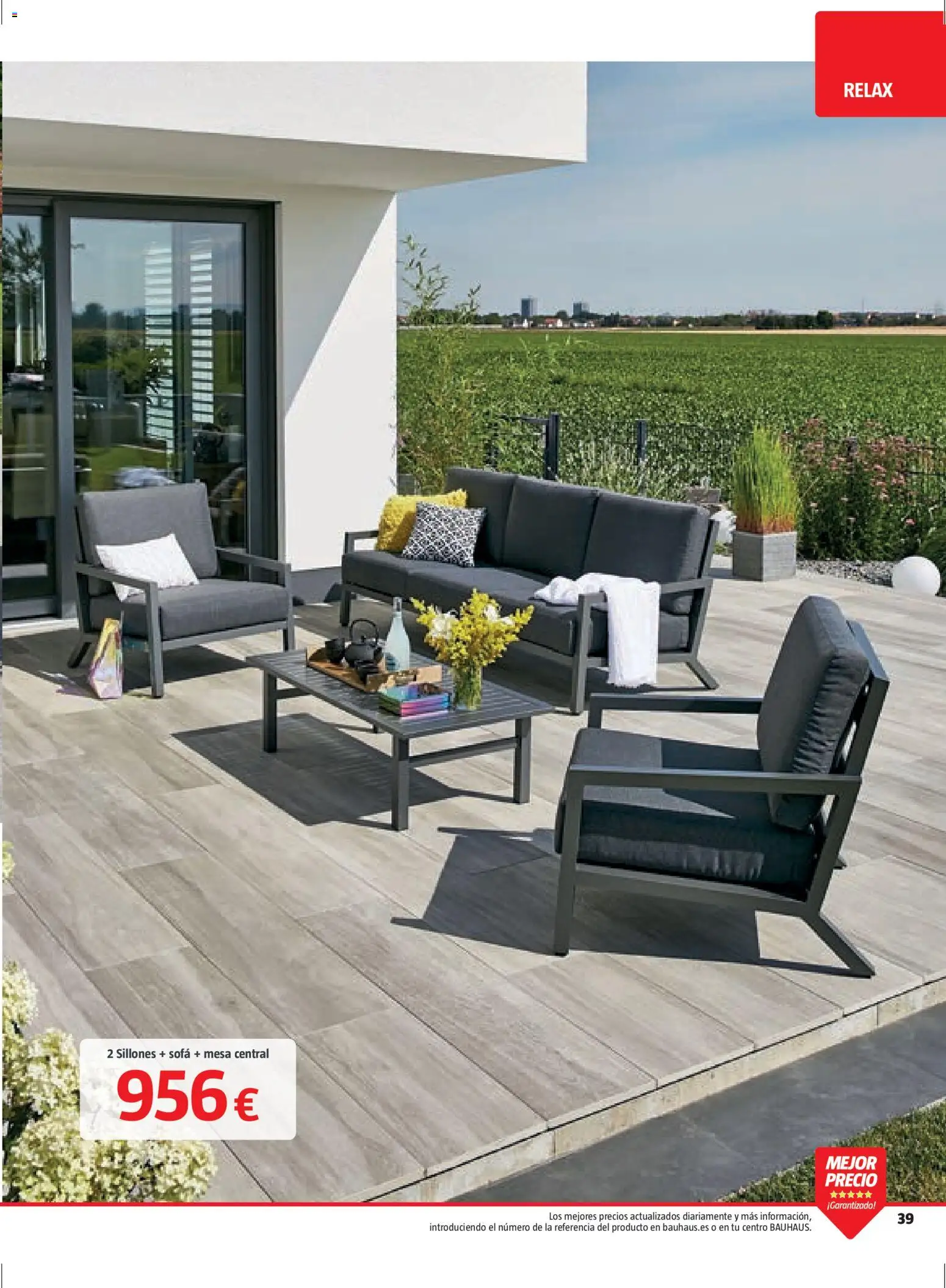 Bauhaus Verano │ válido desde el 16.03.2026 | Página: 39 | Productos: Sofá, Mesa