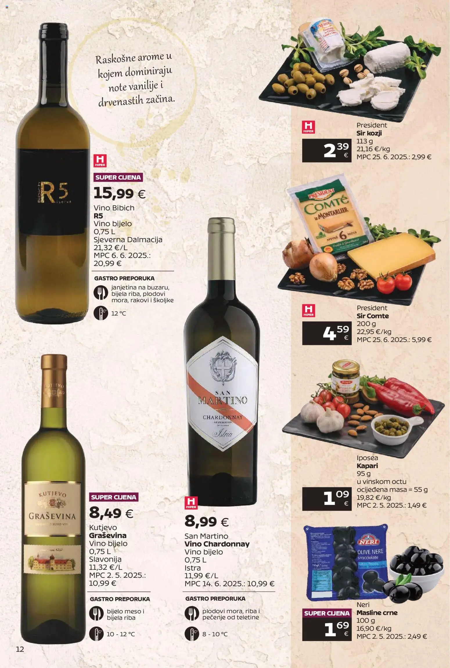 Tommy katalog | vrijedi od 09.03.2026 | Stranica: 12 | Proizvodi: Janjetina, Bijelo vino, Sir, Meso