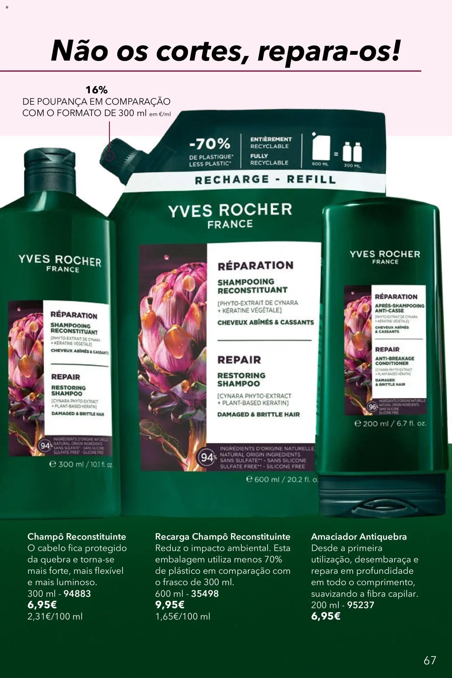 Yves Rocher catálogo 8 │ válido de 03.06.2026 | Página: 67 | Produtos: Shampoo