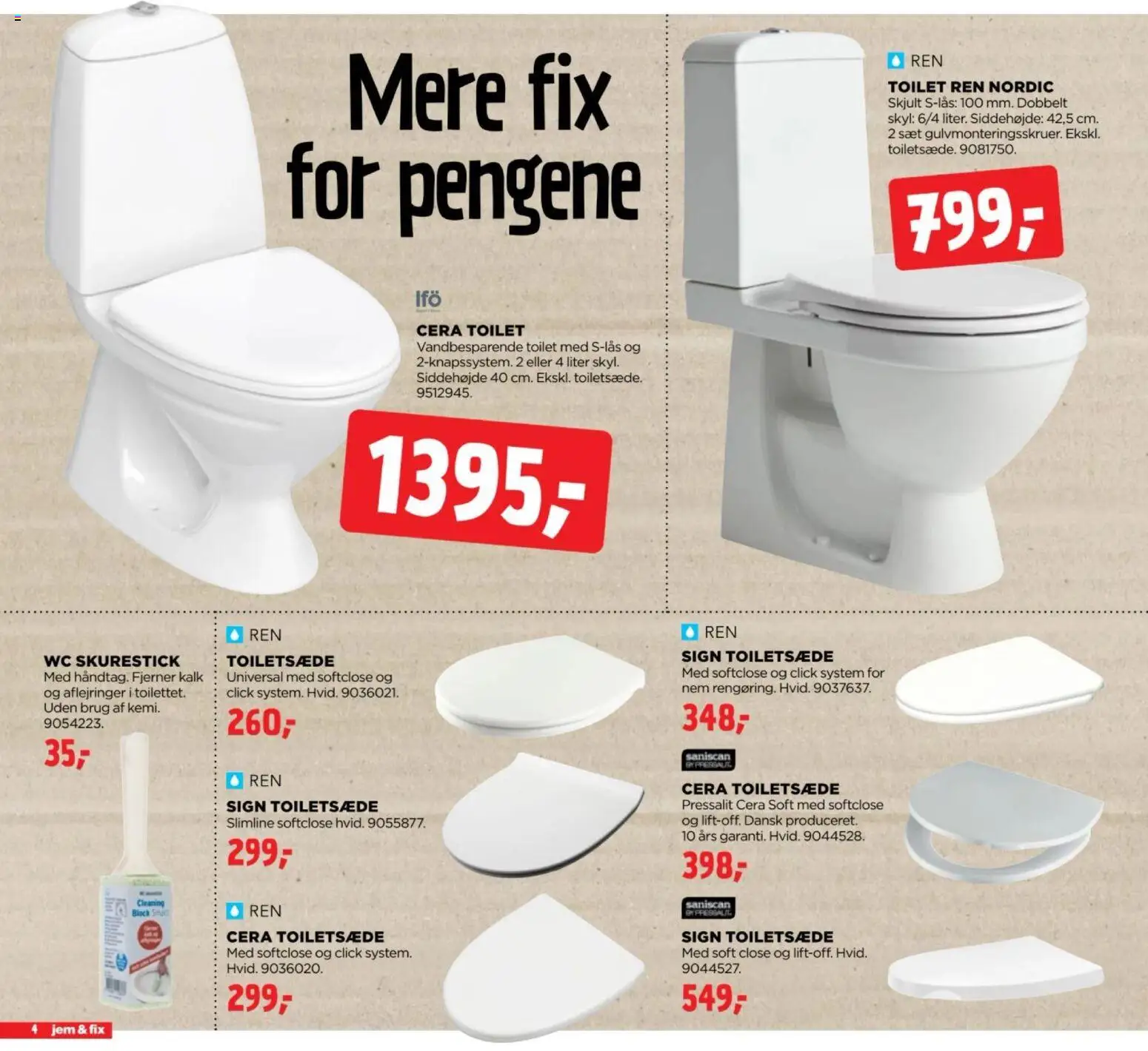 Jem & fix tilbudsavis – gyldig fra 23/08/2026 | Side: 4 | Produkter: Toilet