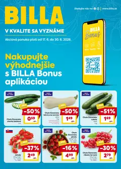 Billa leták platný od 17.06.2026