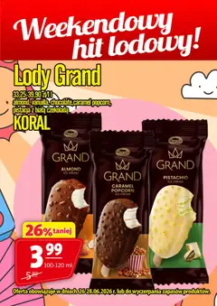 Pogląd oferty "Prim Market promocja - Lody Grand Koral" - ważna od 26.06.2026
