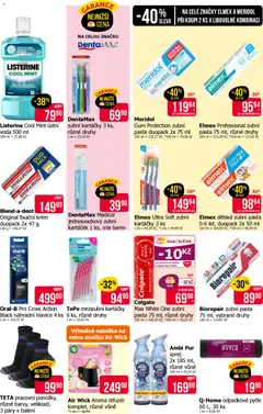 Náhled letáku Elmex Professional zubní pasta 75 ml, různé druhy, Zubní pasta Professional, 75 ml, různé druhy od 23.04.2026 | Strana: 11 | Produkty: Ústní voda, Voda, Elmex zubní pasta, Meridol