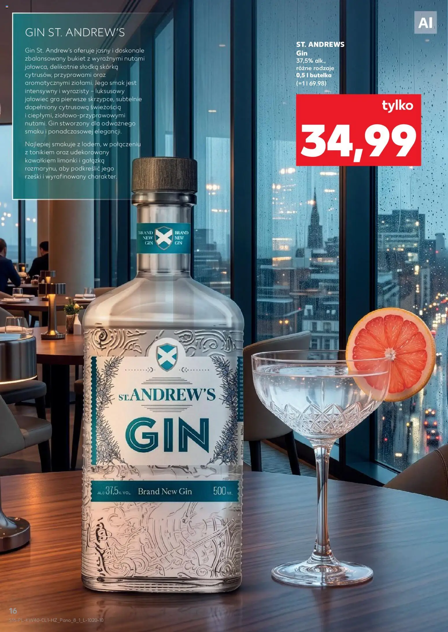 Kaufland Polsko leták - Barek od 01.10.2026 | Strana: 16 | Produkty: Gin