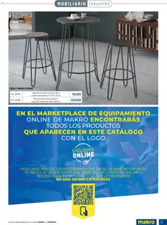 Vista previa Makro - Especial Terrazas válido desde el 09/03/2026 | Página: 13 | Productos: Taburete, Mesa