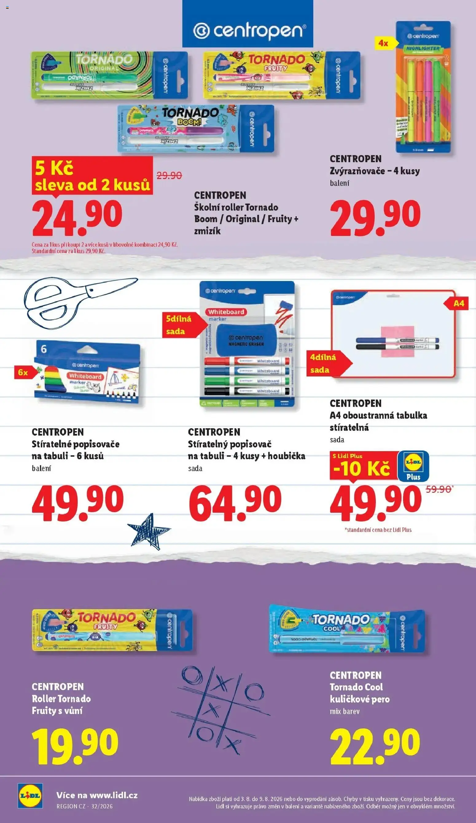 Lidl leták od 17.08.2026 - Nový akční leták | Strana: 10 | Produkty: Houbička, Pero, Popisovač