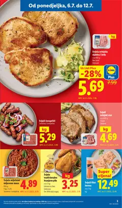 Svježe miješano mljeveno meso, 850 g 1 kg = 5.75 Junetina i svinjetina - Pregled kataloga iz trgovine Lidl, vrijedi od 06.07.2026 | Stranica: 3