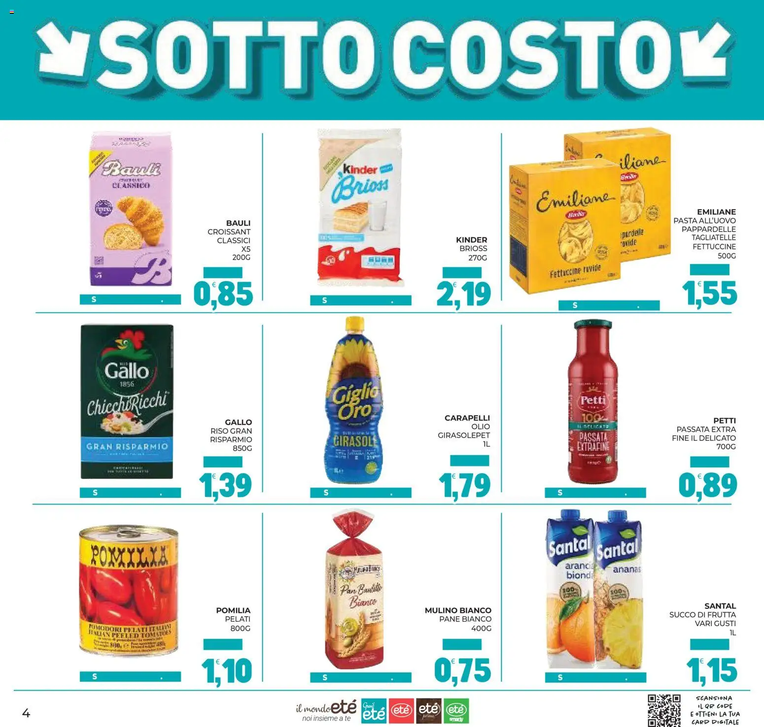Volantino Eté del 13/10/2026 | Pagina: 4 | Prodotti: Succo, Tè, Olio, Fettuccine