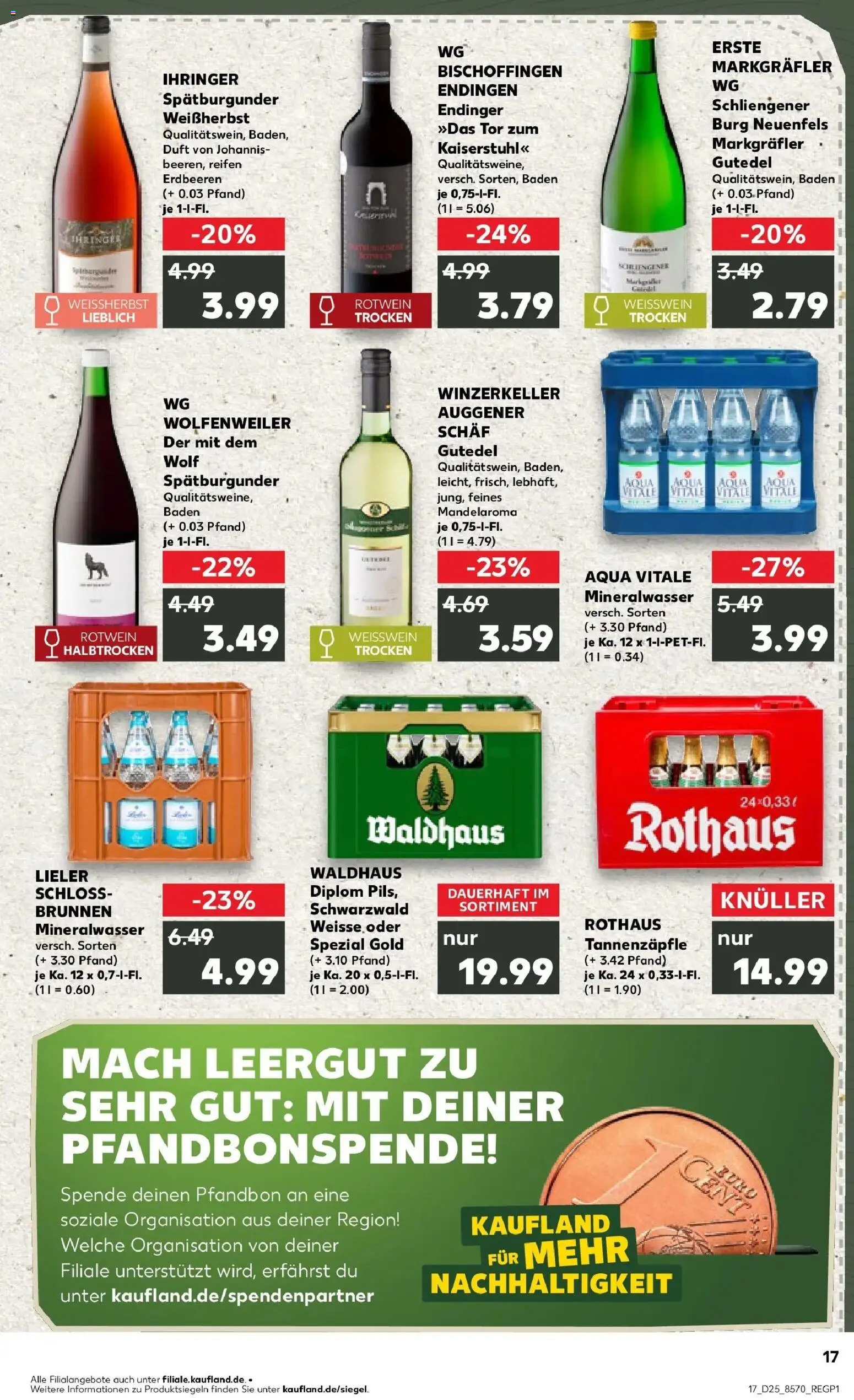Kaufland Prospekt Rheinfelden (Baden) – gültig ab 18.06.2026 | Seite: 2 | Produkte: Weißwein, Duft, Mineralwasser, Erdbeeren