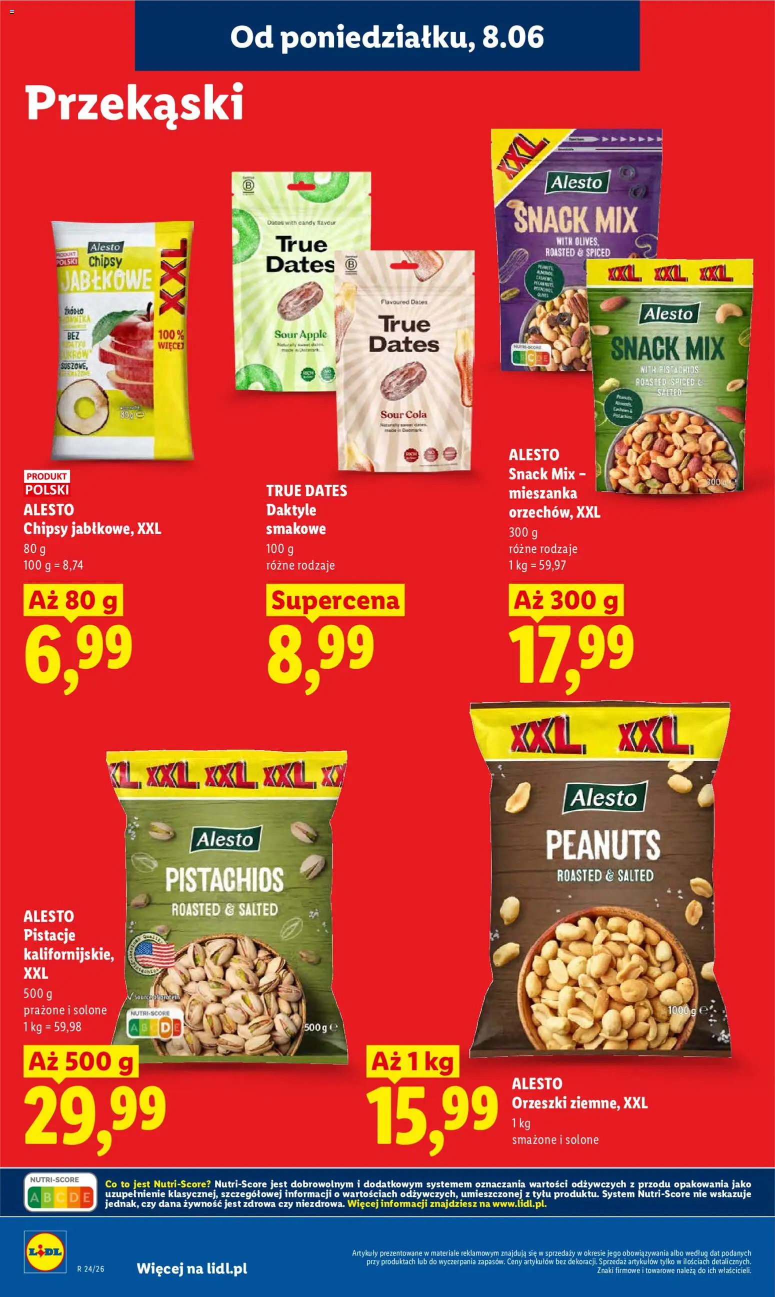 Lidl Polsko leták od 08.06.2026 | Strana: 72 | Produkty: Apple, Chipsy, Protein, Cola