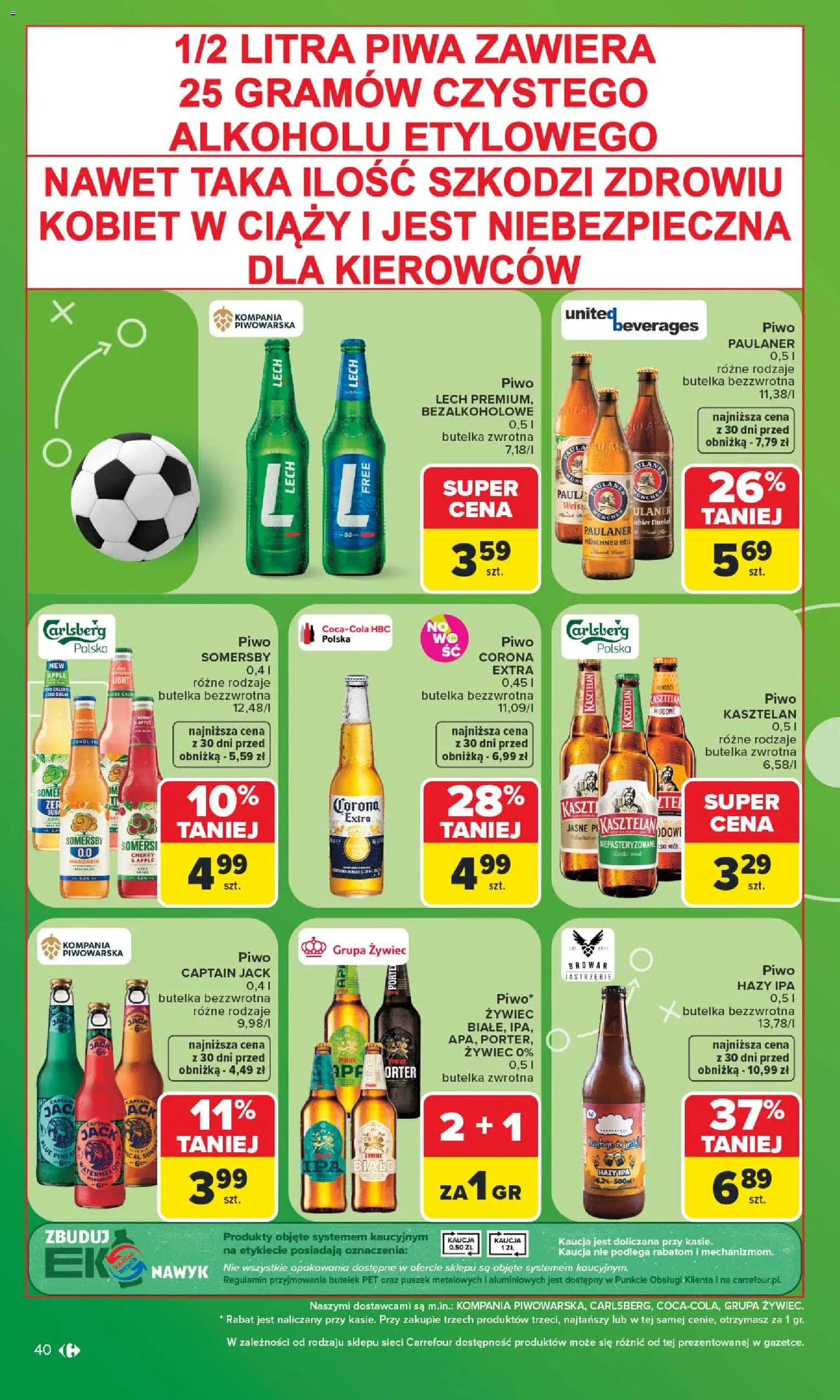 Carrefour gazetka od 29.06.2026 | Strona: 42 | Produkty: Bell, Piwo, Somersby