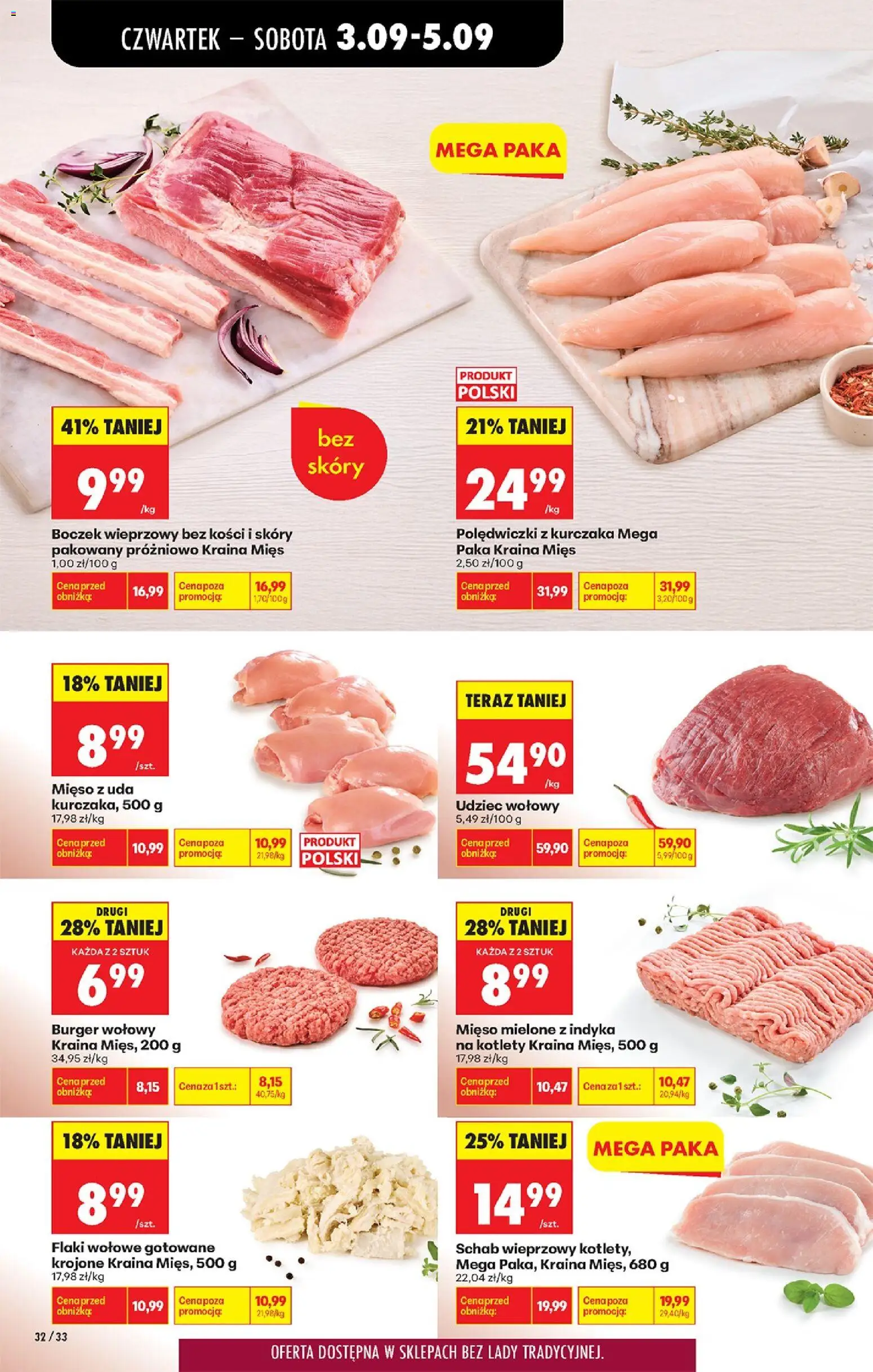 Biedronka Polsko leták - Codziennie niskie ceny od 03.09.2026 | Strana: 36 | Produkty: Burger