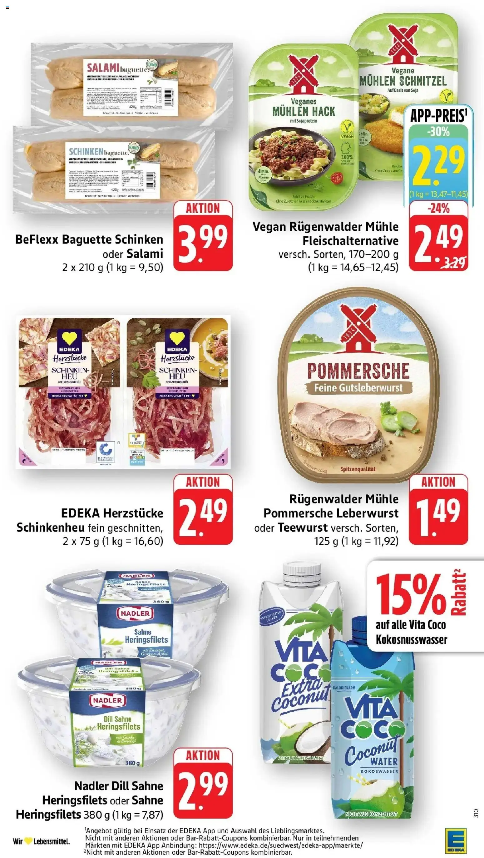 Edeka Prospekt Donaueschingen (ab 14.09.2026) » Angebote Online | Seite: 17 | Produkte: Baguette, Schnitzel, Salami, Sahne