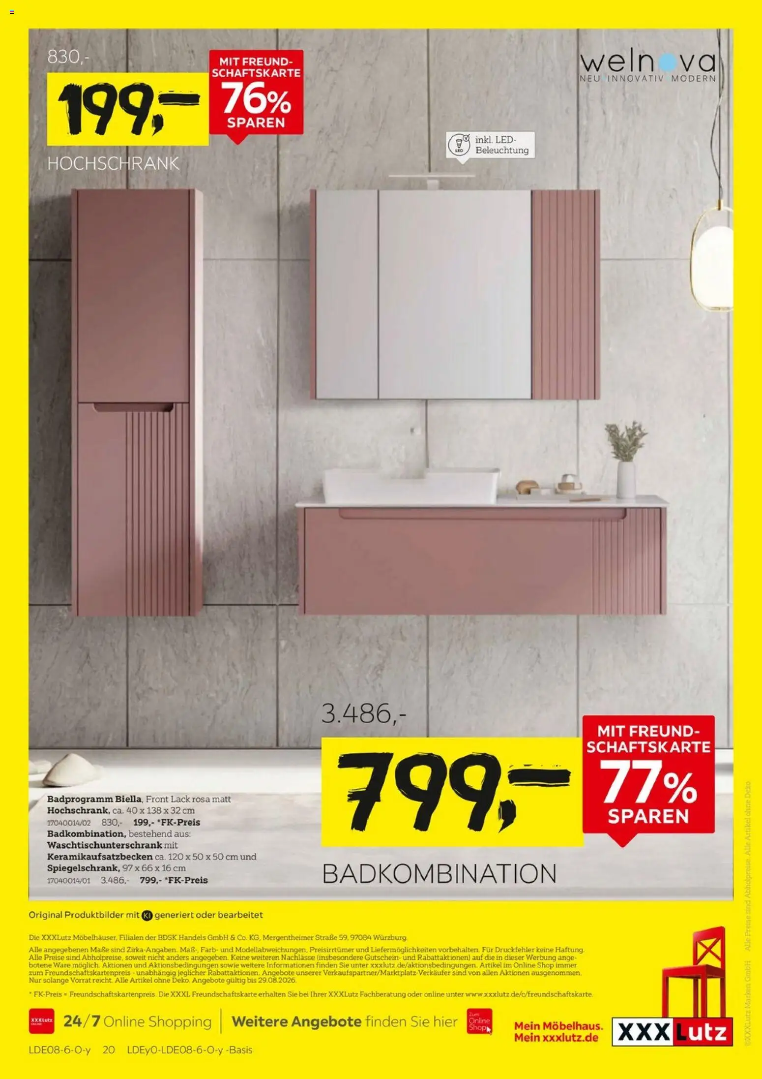XXXLutz Größte Lagerräumung – gültig ab 15.08.2026 | Seite: 20 | Produkte: Hochschrank