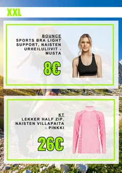XXL-mainoslehti voimassa 27/08/2026 alkaen | Sivu: 4 | Tuotteet: Urheiluliivit, Villapaita
