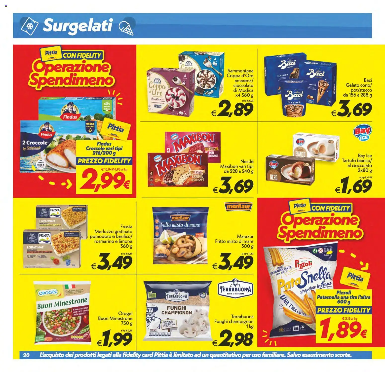Volantino SuperConveniente del 22/09/2026 | Pagina: 20 | Prodotti: Minestrone, Taglio, Basilico, The