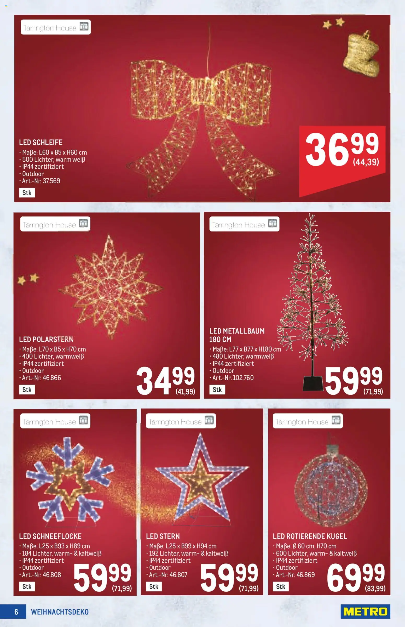 Metro angebote Weihnachtsdeko gültig ab 15.10.2026 | Seite: 6