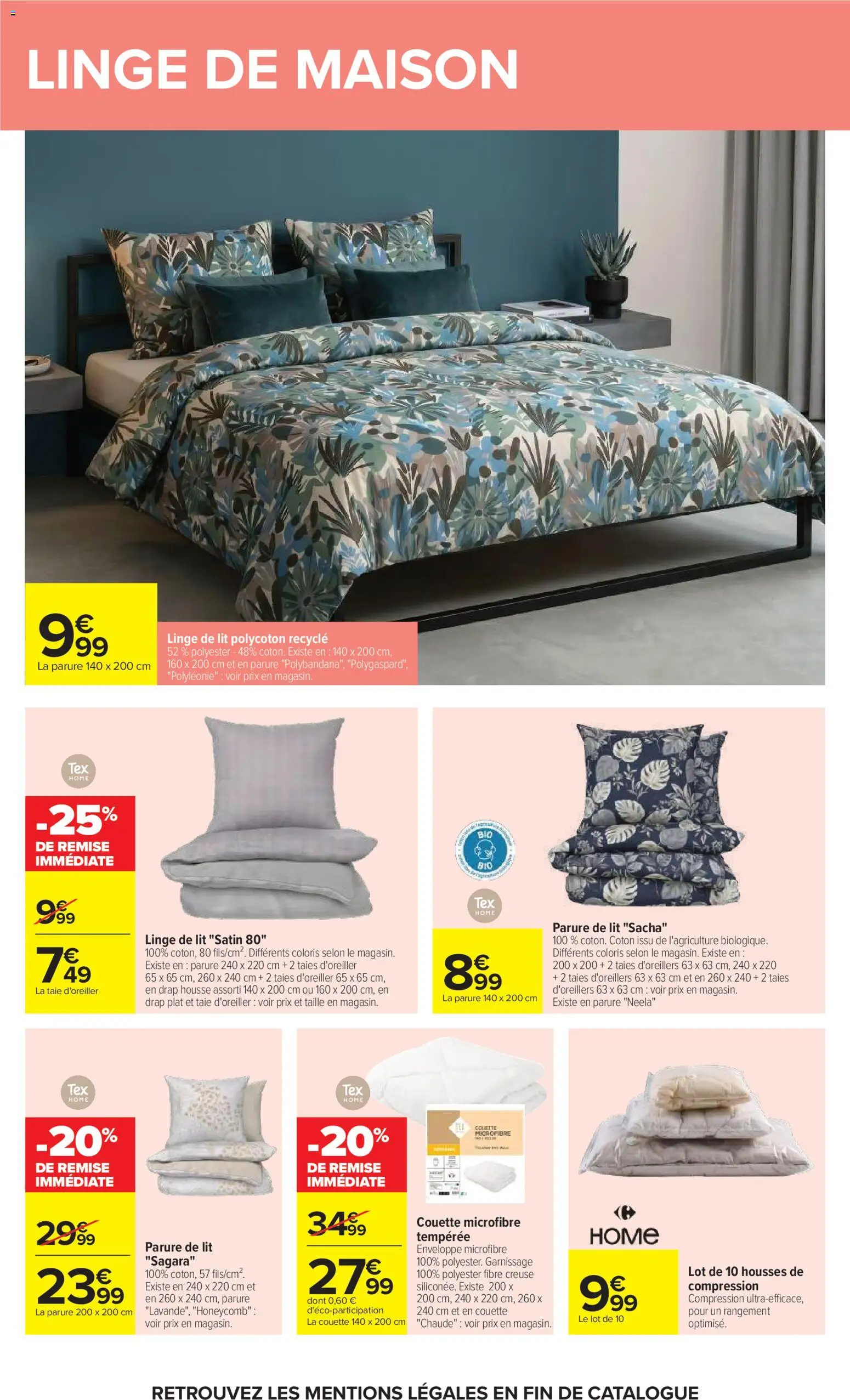{H1} | Page: 54 | Produits: Taie d'oreiller, Parure de lit, Enveloppe, Lit