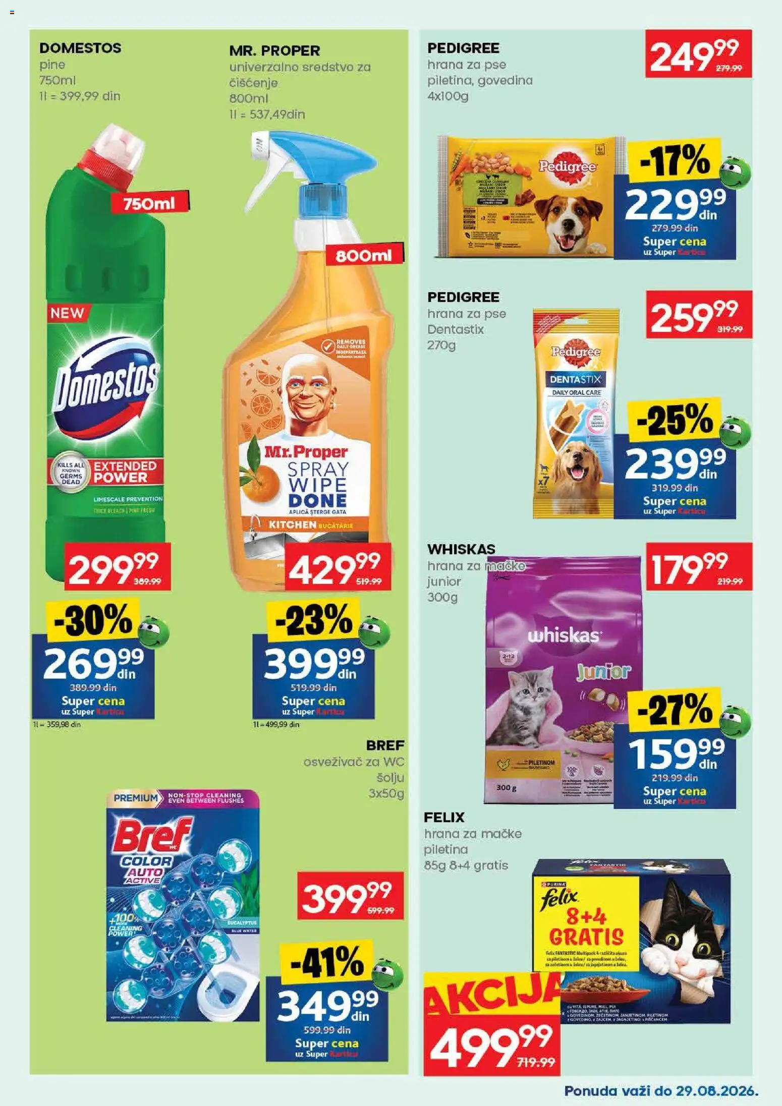 Roda katalog - važi od 17.08.2026 | Strana: 51 | Proizvode: Bref, Hrana za pse, Hrana za mačke, Piletina