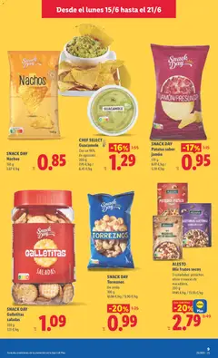 Vista previa ALESTO Mix frutos secos, 3 variedades: pistachos, olivas o nueces de macadamia. 200 g válido desde el 15.06.2026 | Página: 21