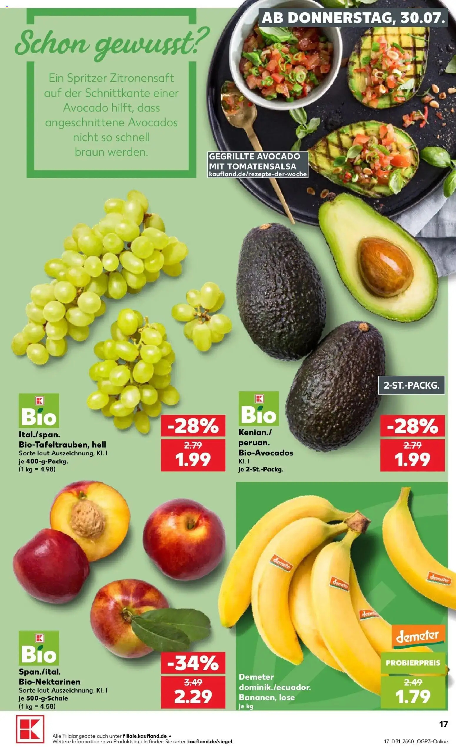 Kaufland Prospekt Buchen – gültig ab 30.07.2026 | Seite: 17 | Produkte: Avocado