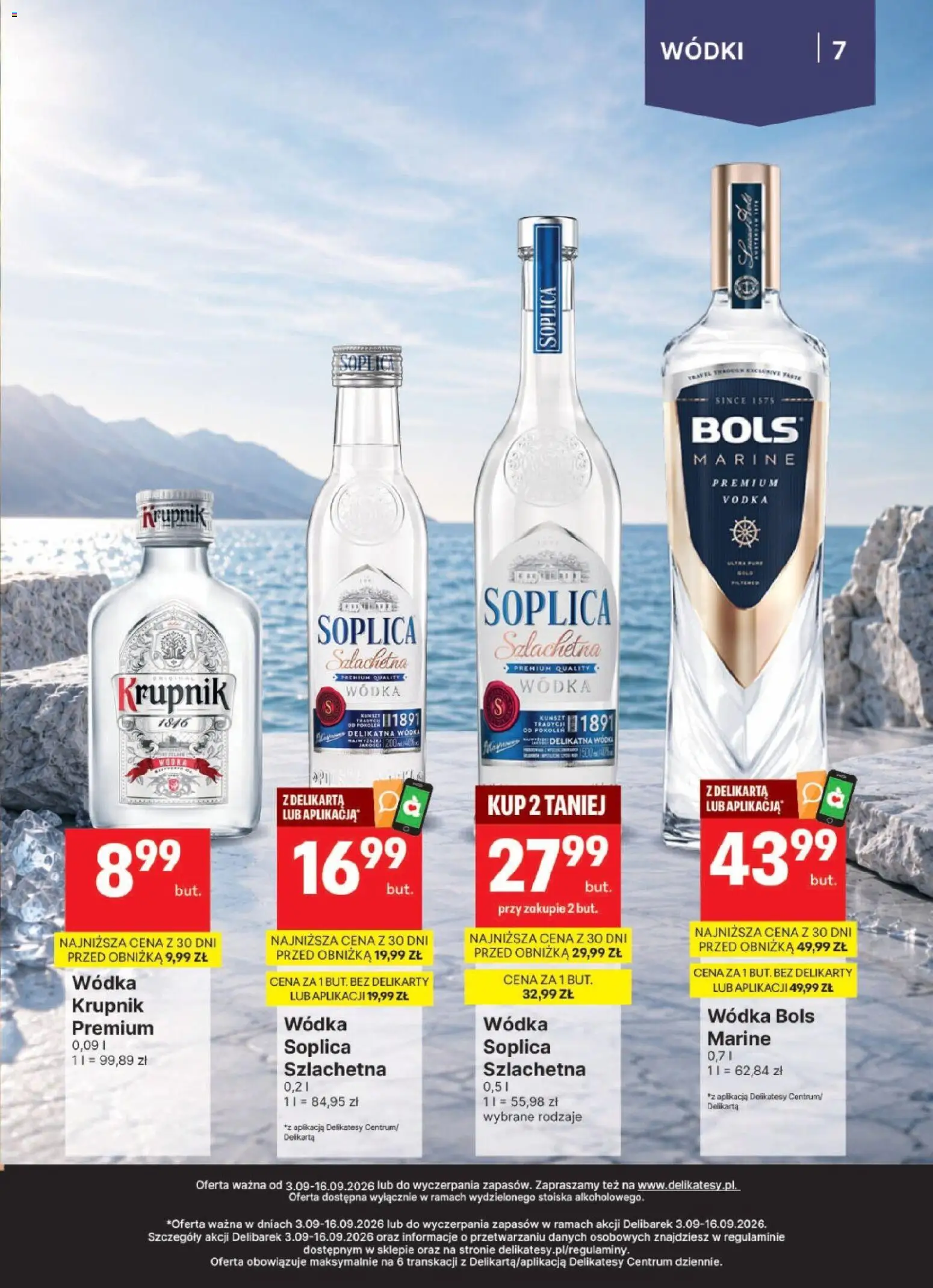 Delikatesy Centrum gazetka - DeliBarek od 03.09.2026 | Strona: 7 | Produkty: Krupnik, Delikatesy, Vodka, Wódka bols