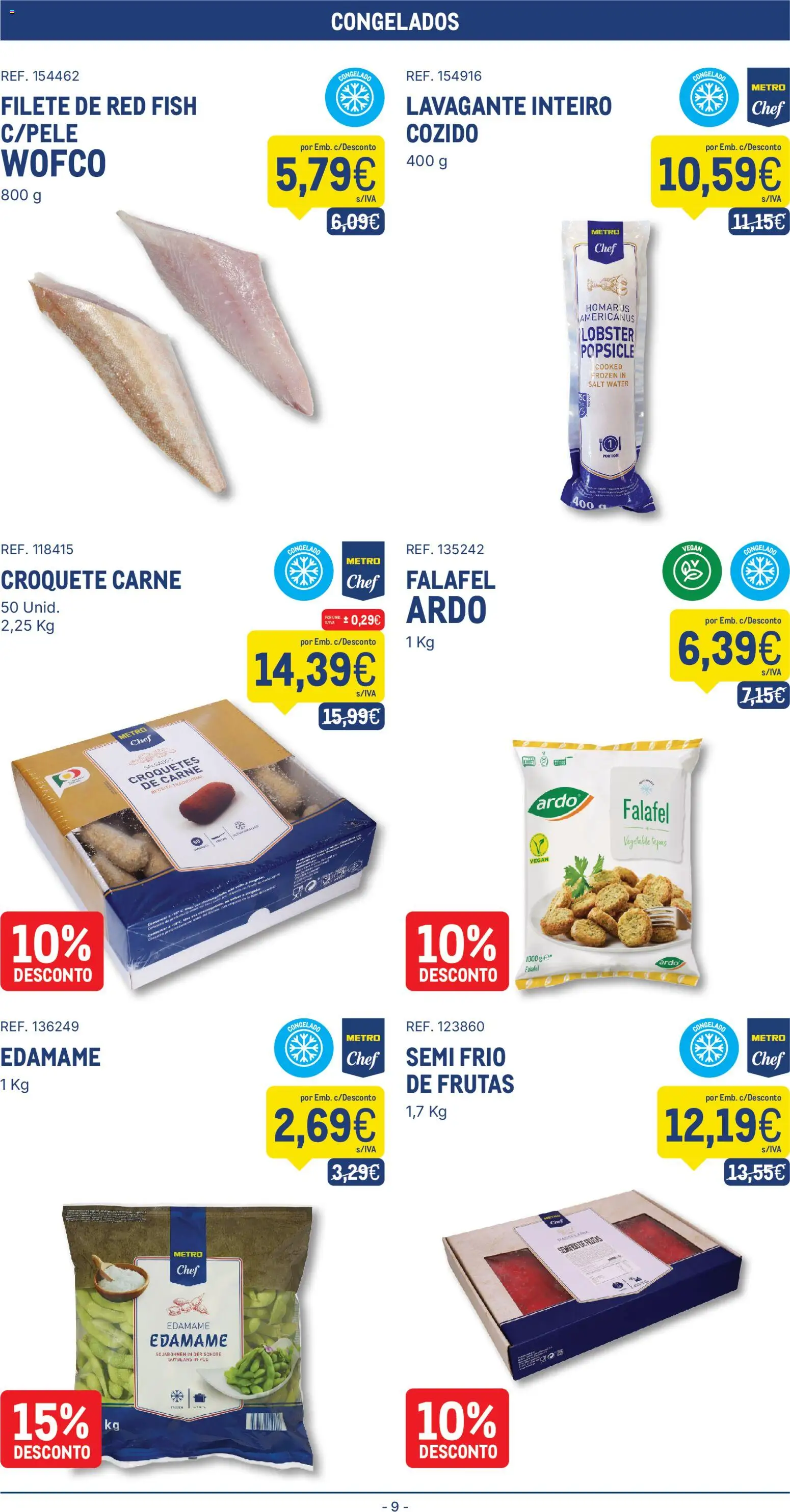 Makro folheto │ válido de 25/08/2026 | Página: 9 | Produtos: Edamame, Base, Frutas, Filete