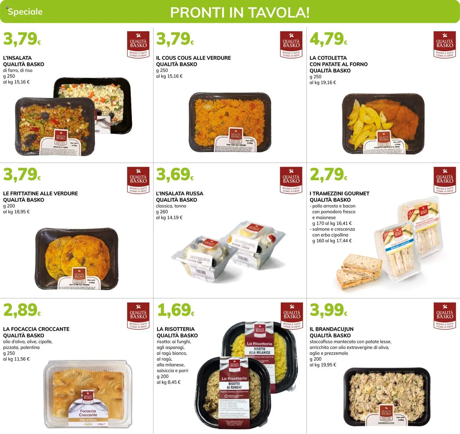 Volantino Basko del 23/06/2026 | Pagina: 2 | Prodotti: Arrosto, Pane, Pomodoro, Tramezzino