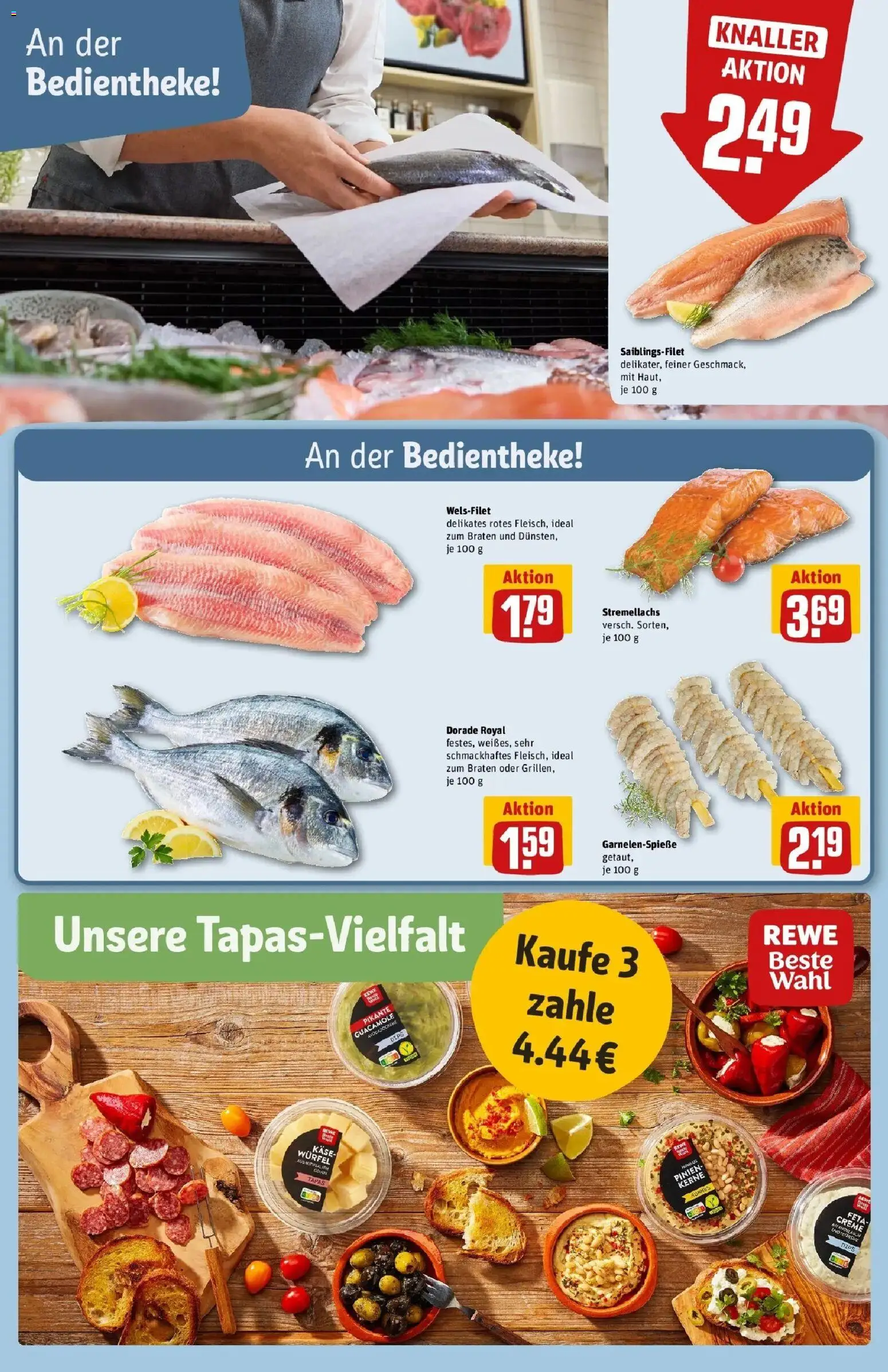Rewe Prospekt Olching Geiselbullach – gültig ab 27.07.2026 | Seite: 12 | Produkte: Dorade, Feta, Käse, Creme