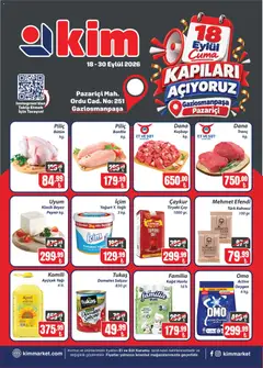 18 Eylül 2026 tarihinden itibaren geçerli olan Kim Market kataloğu önizlemesi