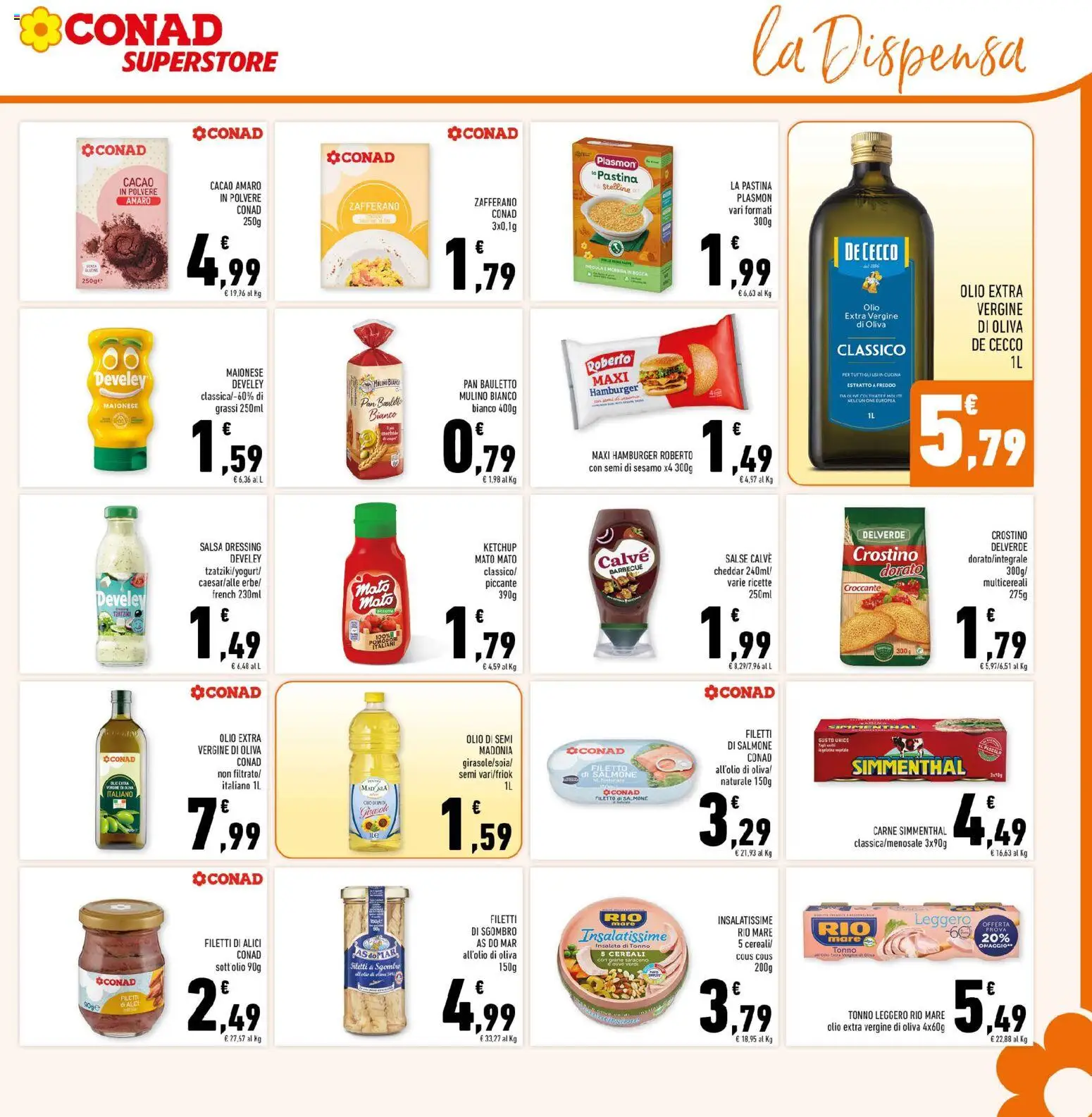 Volantino Conad del 15/07/2026 | Pagina: 19 | Prodotti: Salsa, Barbecue, Pasta, Tonno