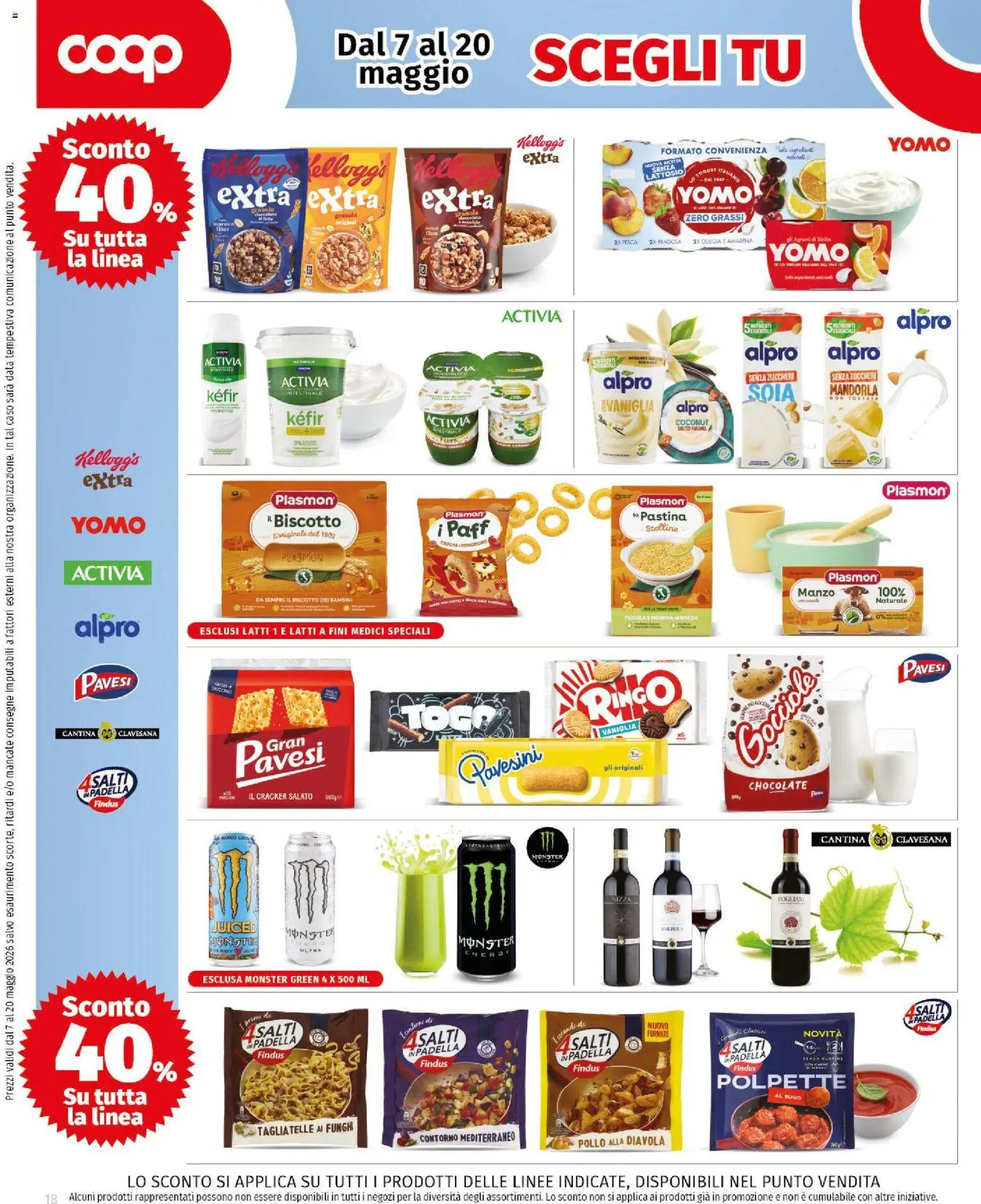 Volantino COOP del 07.05.2026 | Pagina: 4 | Prodotti: Cioccolato, Padella, Sugo, Polpette