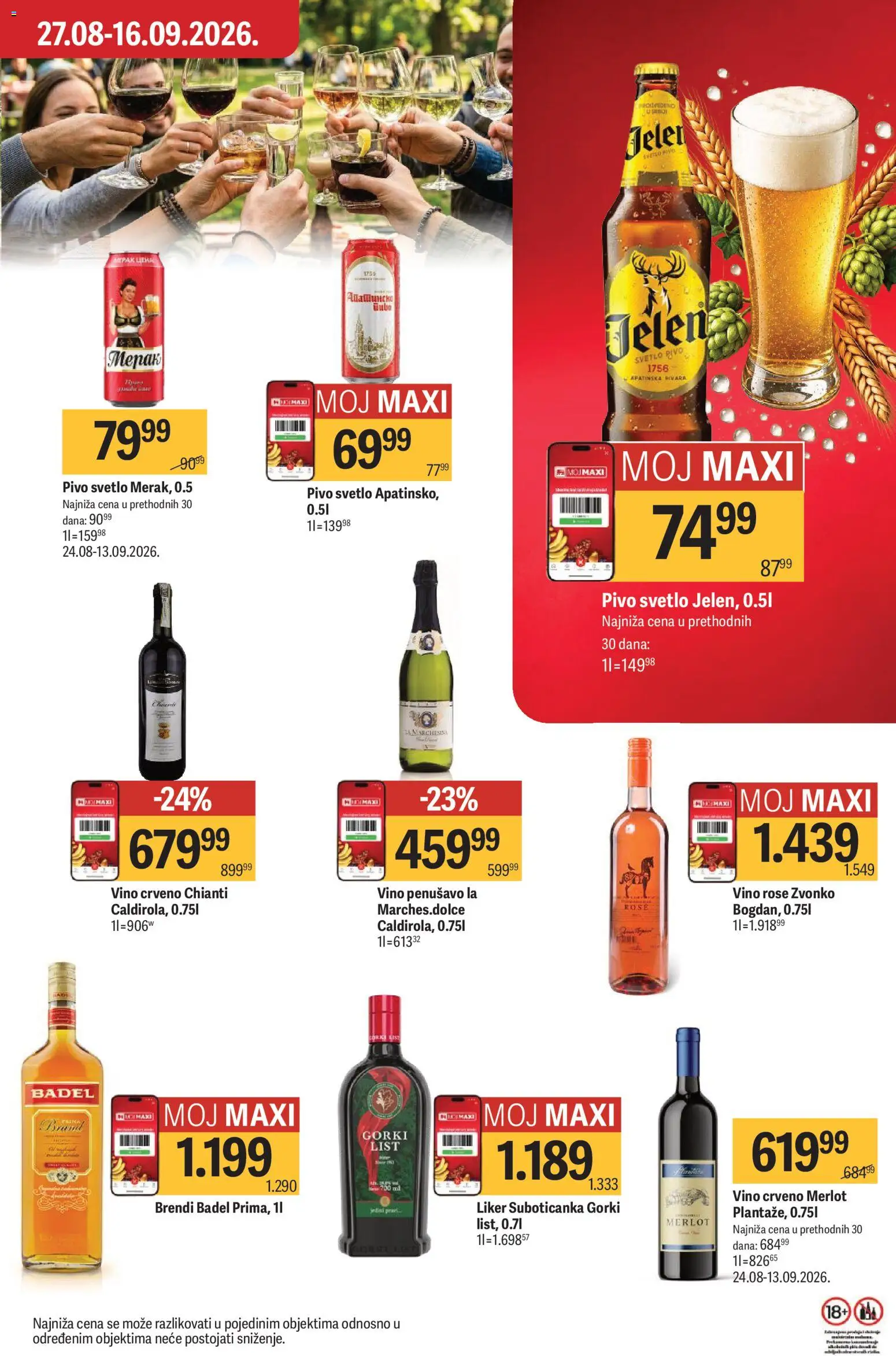 Maxi katalog - važi od 03.09.2026 | Strana: 38 | Proizvode: Liker, List, Vino, Pivo