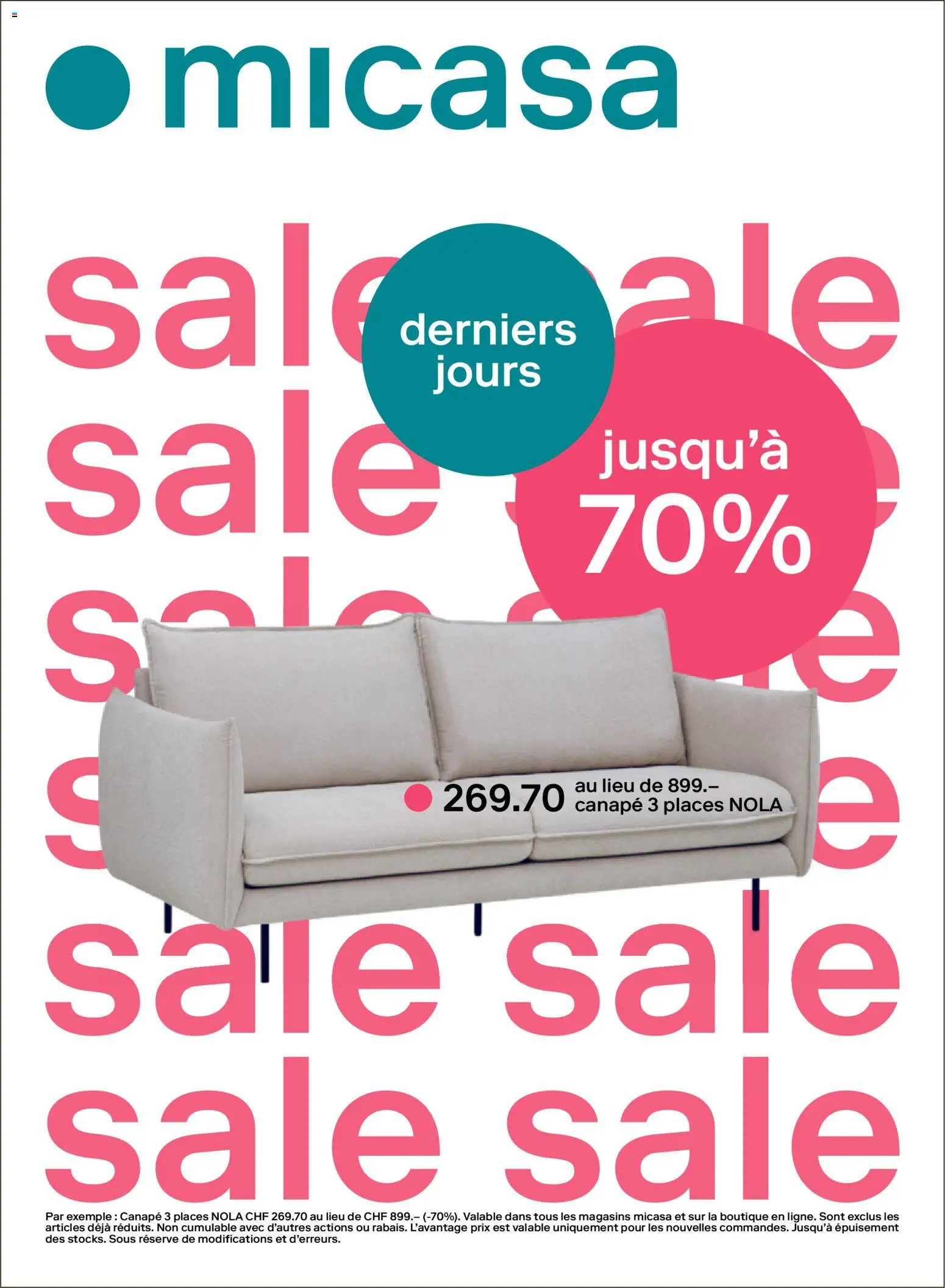 Migros aktionen Magazine FR – gültig ab 22.07.2026 | Seite: 16 | Produkte: Sofa