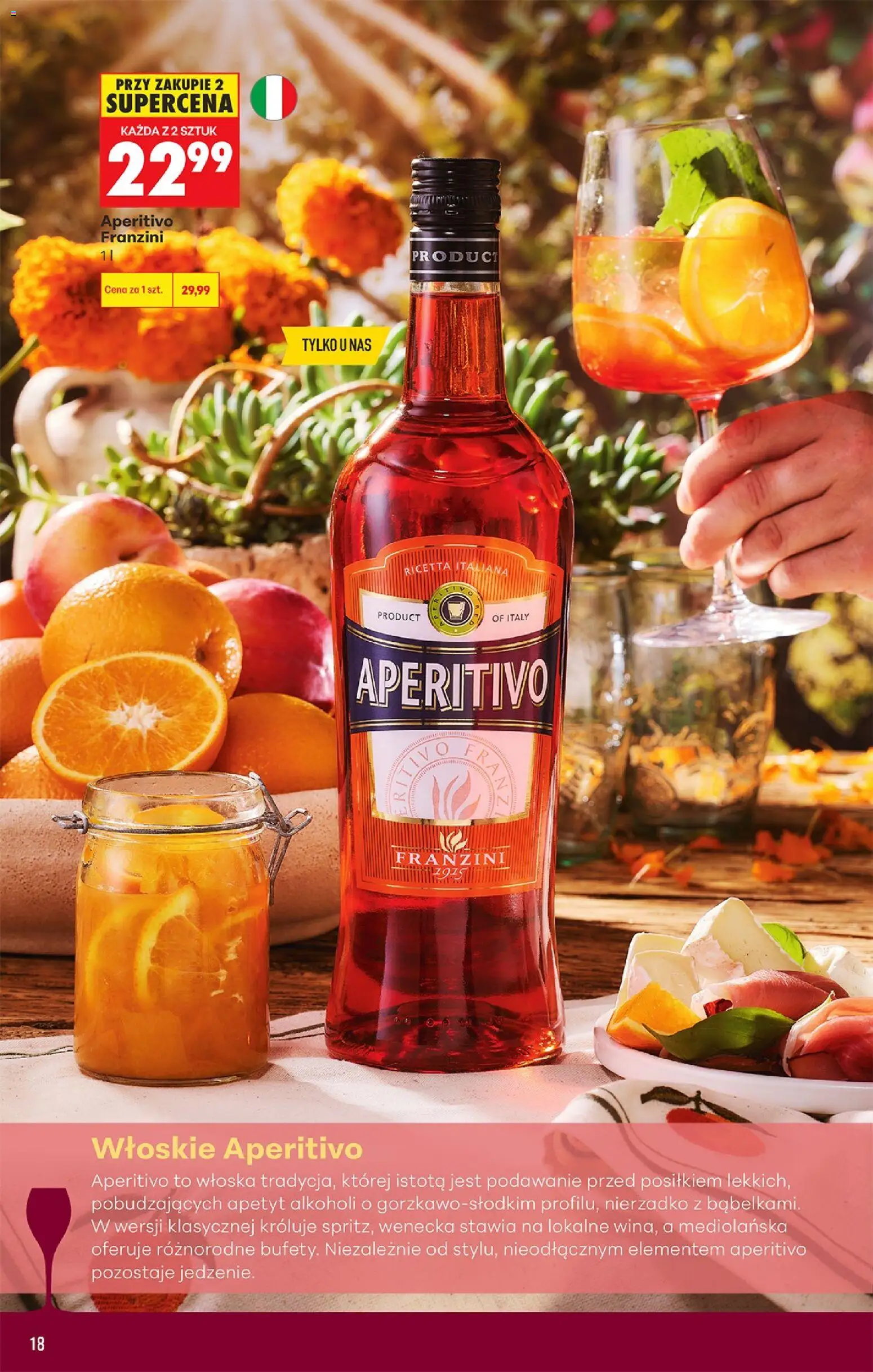 Biedronka gazetka - Czas na toast od 24.08.2026 | Strona: 20 | Produkty: Aperitif, Aperitivo franzini
