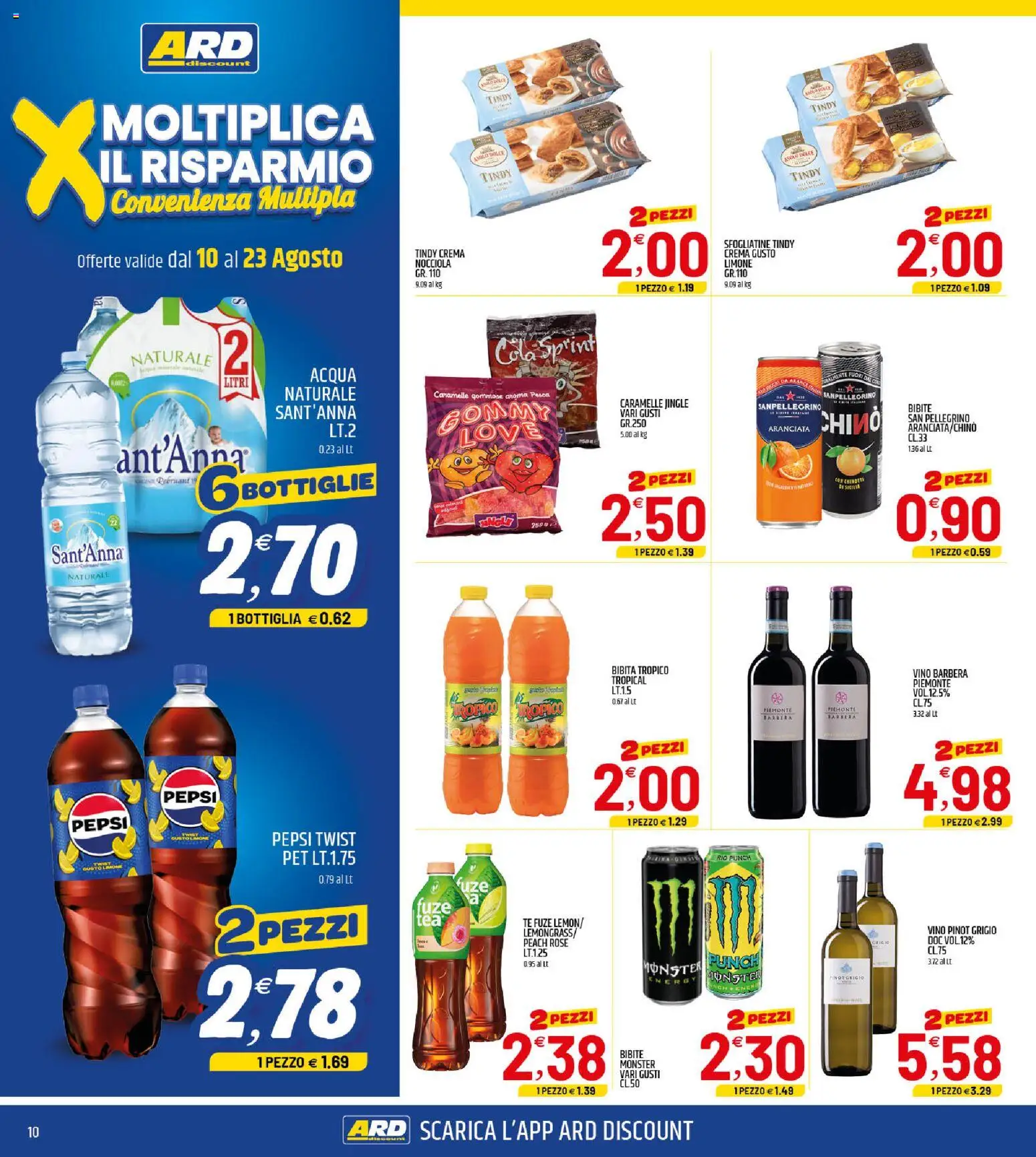 Volantino ARD Discount del 10/08/2026 | Pagina: 10