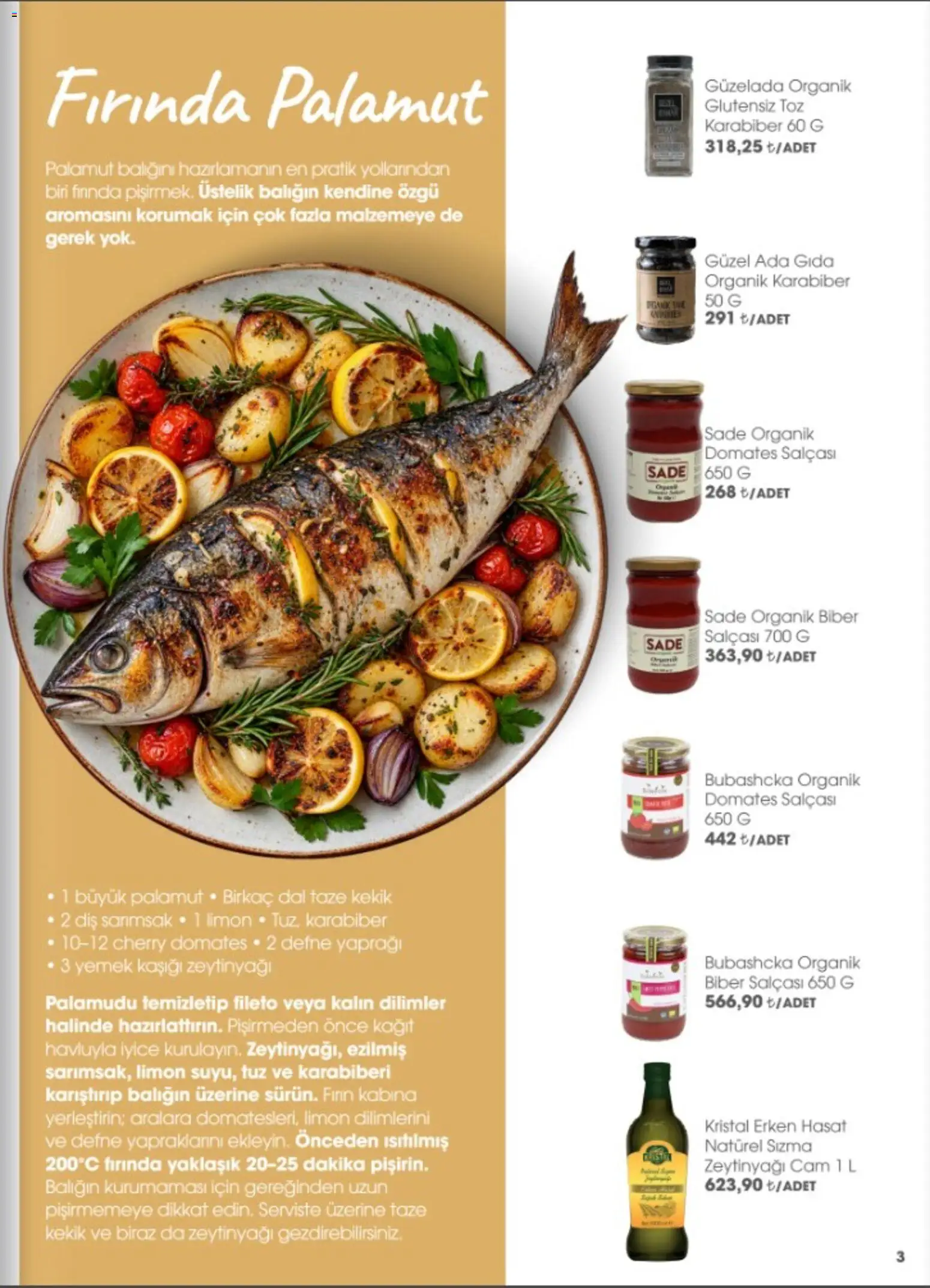 CarrefourSA - Katalog Gurme - 01 Ekim 2026 tarihinden itibaren geçerlidir | Sayfa: 5 | Ürünler: Palamut, Limon, Zeytinyağı, Fırın