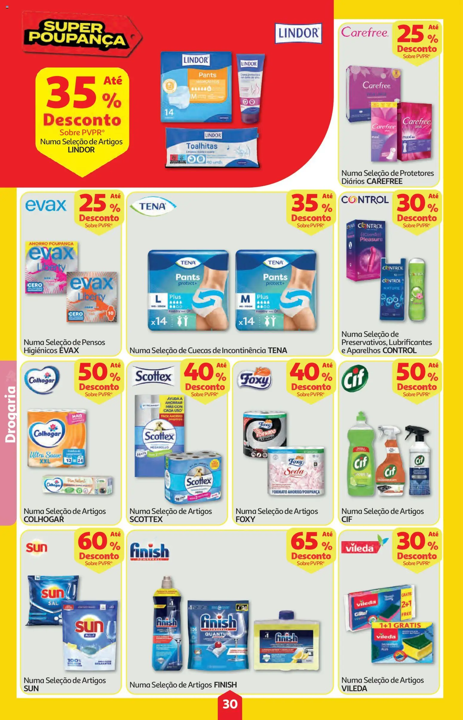 Auchan folheto │ válido de 11.06.2026 | Página: 30 | Produtos: Pensos higiénicos, Cuecas