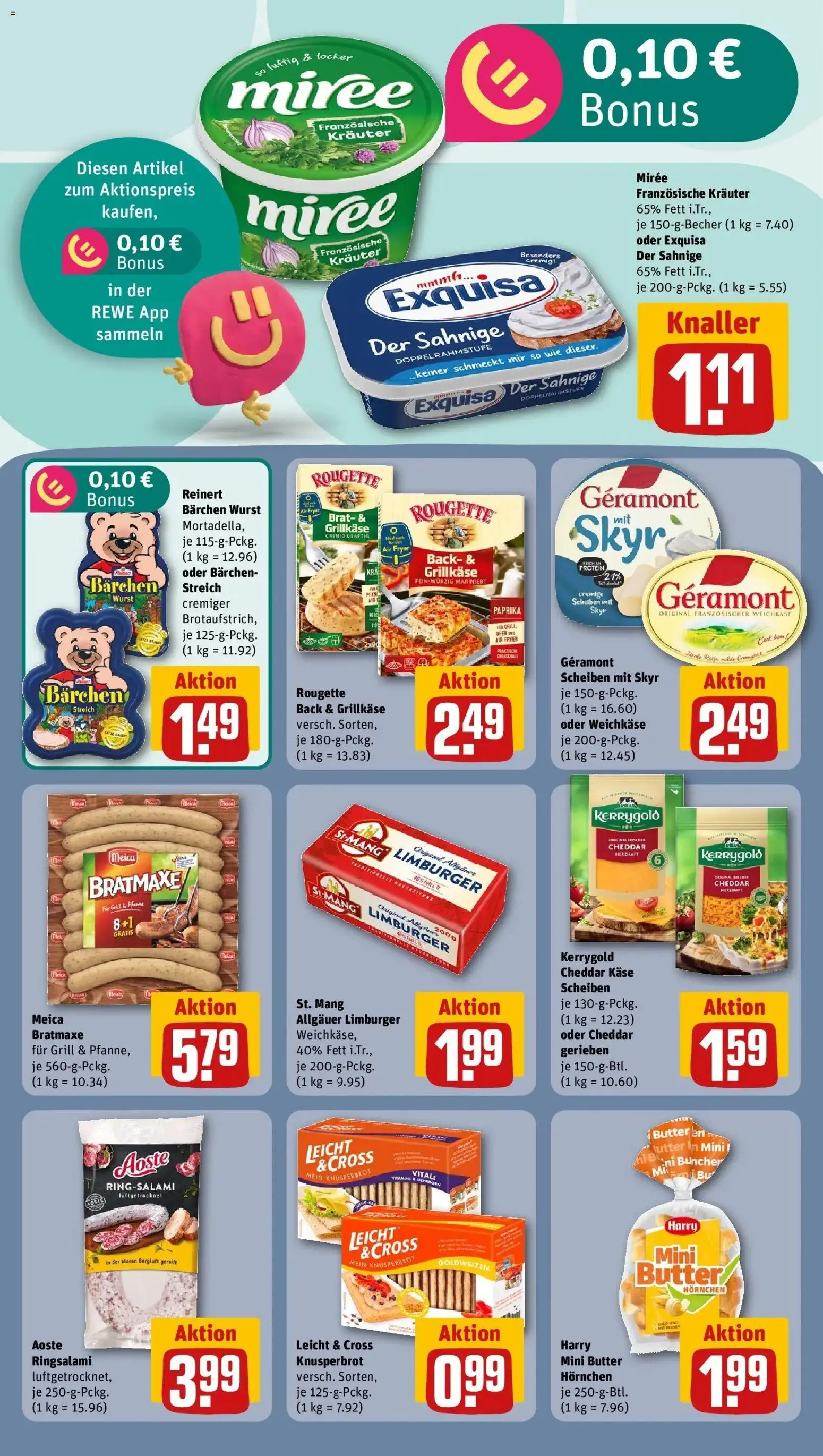 REWE Prospekt ab 17.08.2026 zum Blättern » Angebote | Seite: 14 | Produkte: Butter, Käse, Meica, Skyr