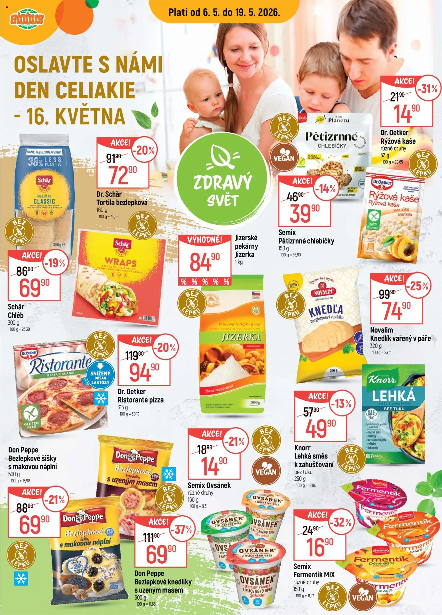 Globus leták - Praha-Štěrboholy od 06.05.2026 | Strana: 16 | Produkty: Pizza, Knorr, Dýně, Kaše