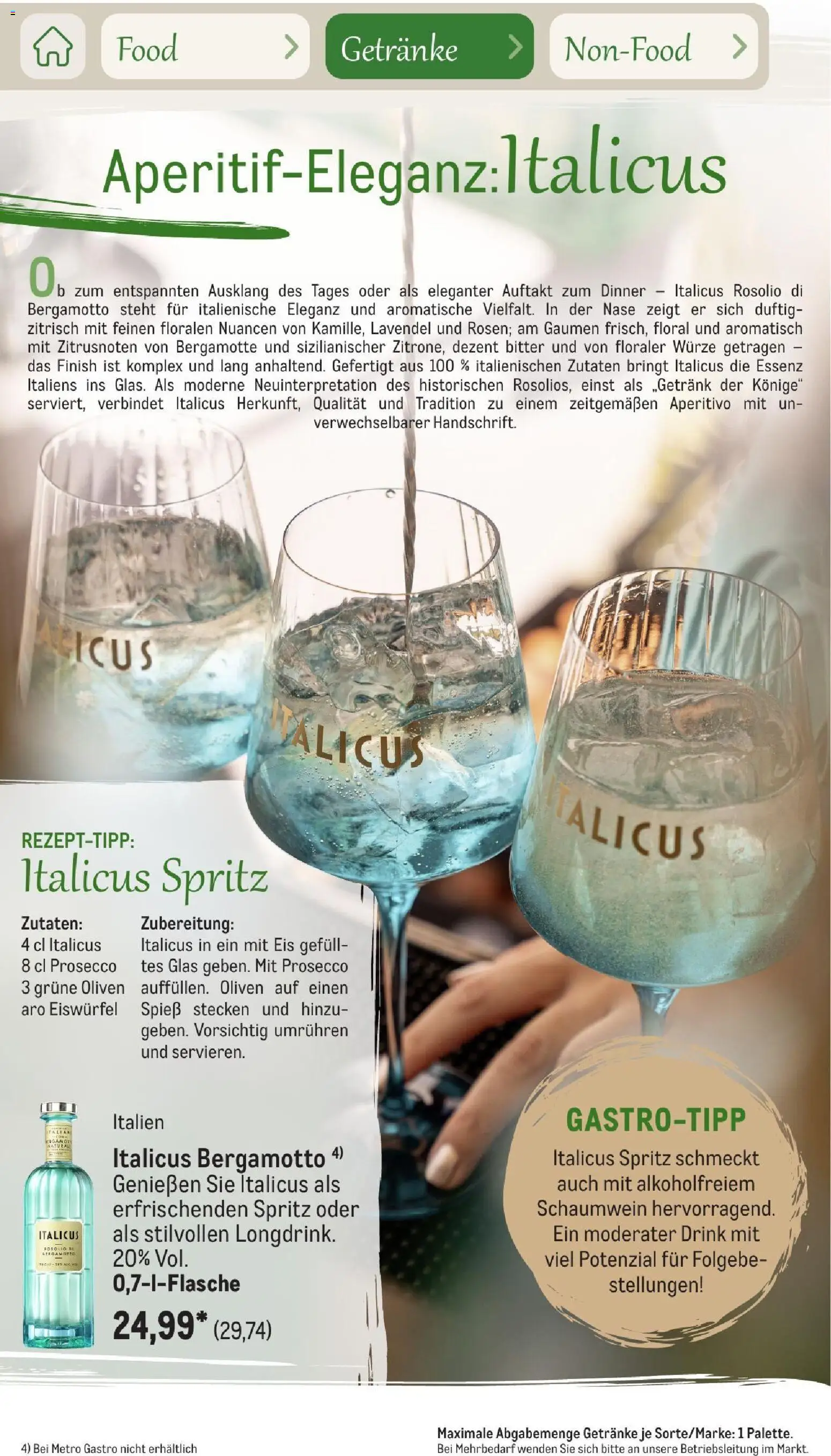 Metro Saisonkatalog Outdoor Dining – gültig ab 01.06.2026 | Seite: 70