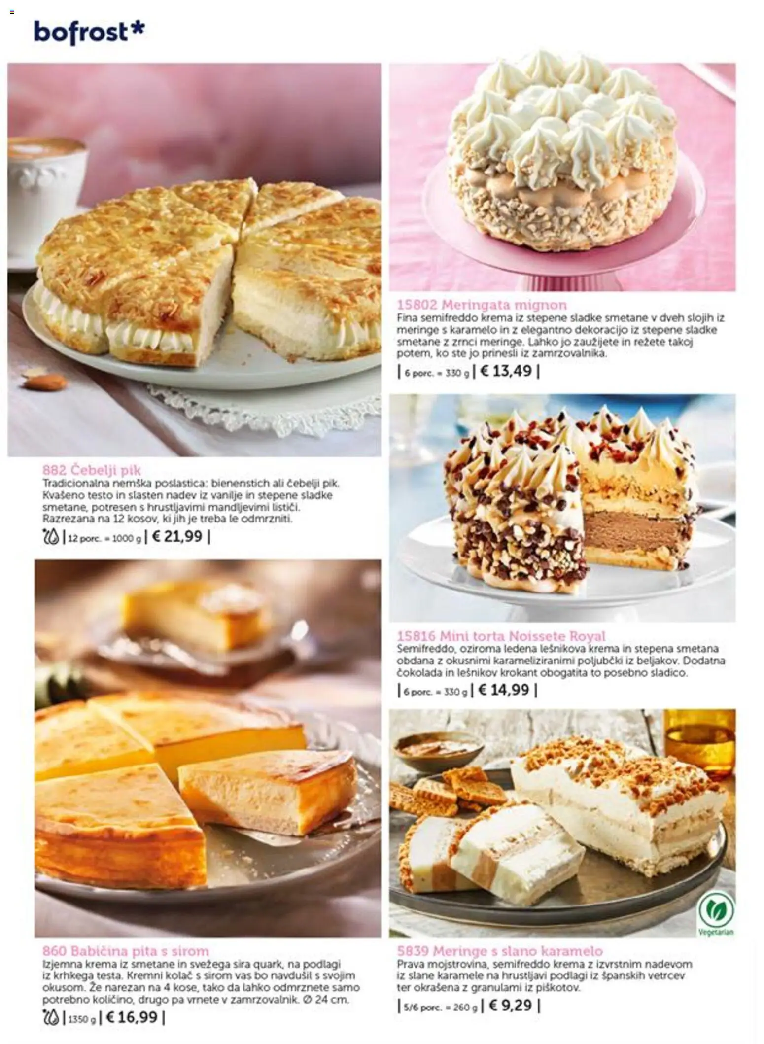 Novi Bofrost katalog ponudbe – veljaven od 01.07.2026 | Stran: 86 | Izdelki: Pita, Krema, Karamele, Smetana